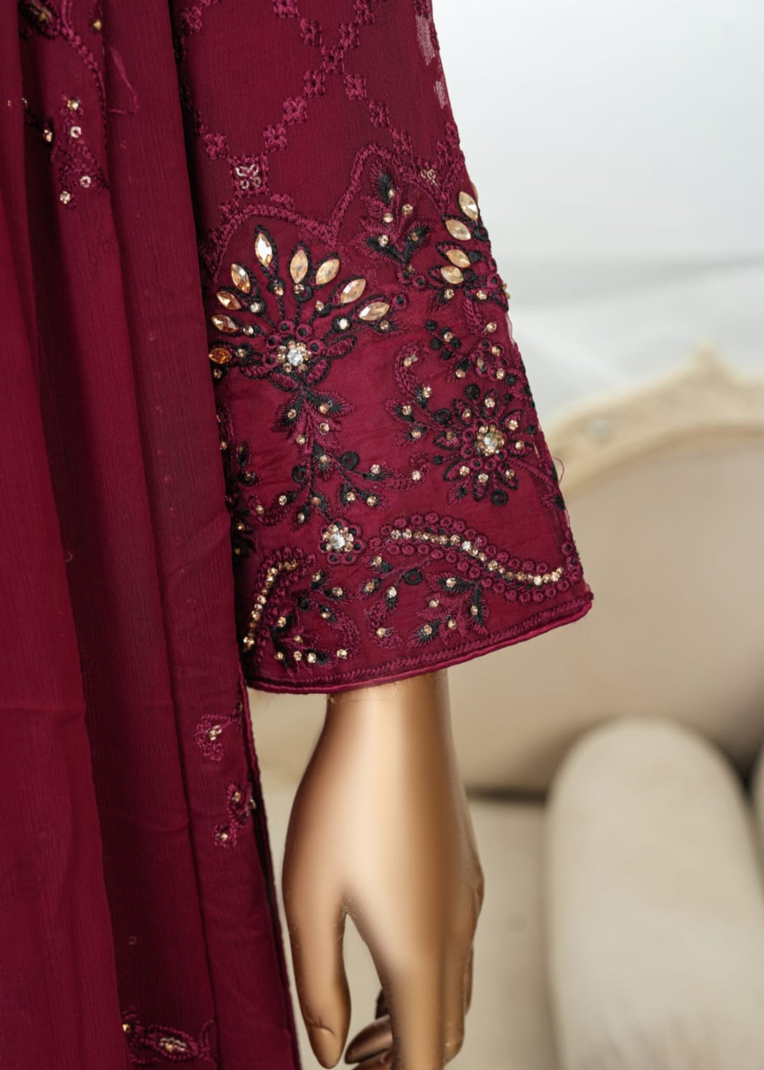 Ahmed Creations Kinza Magenta Women 3pcs