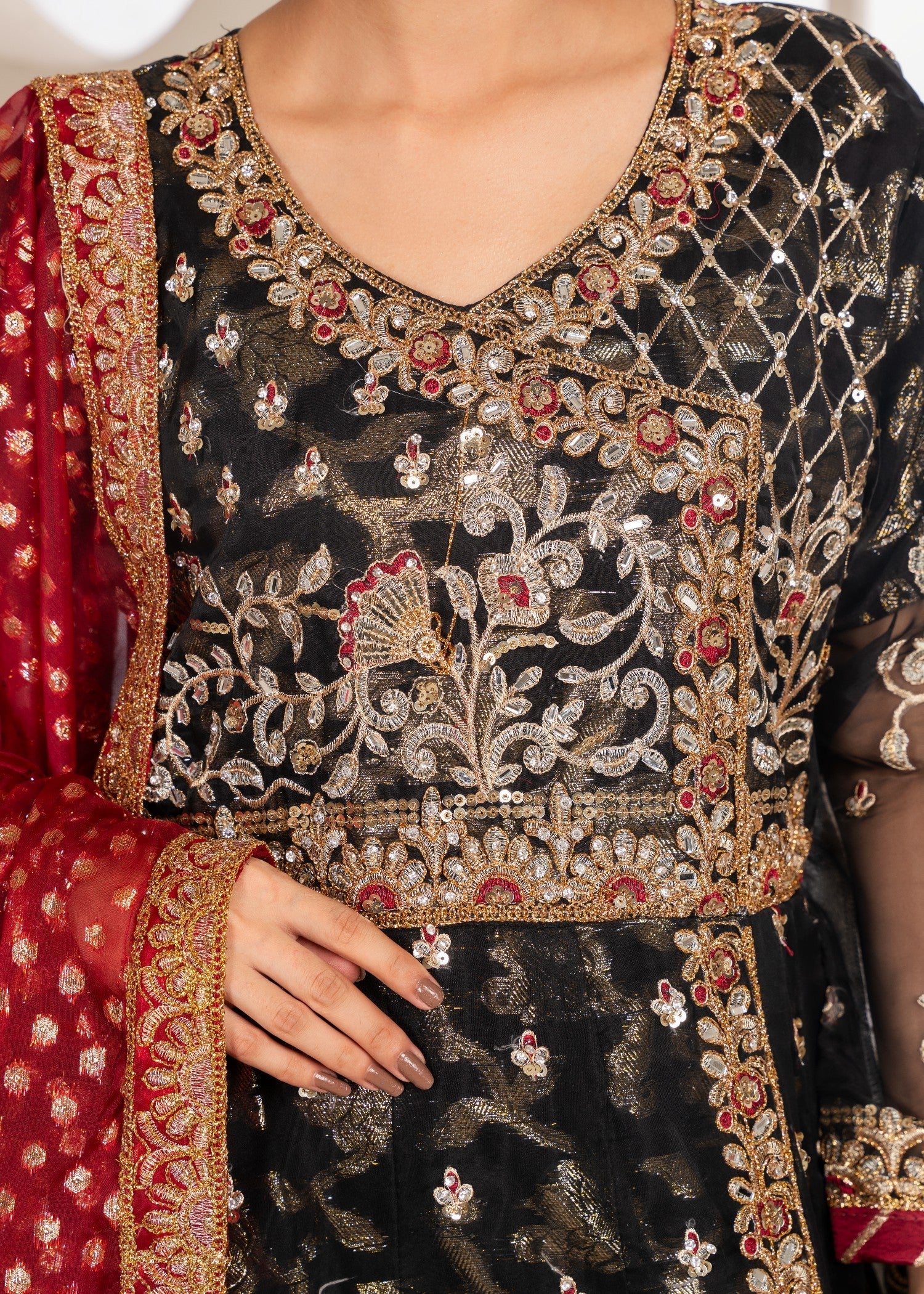 Al Burhan Apparel MEHRAAB BLACK Women 3pcs