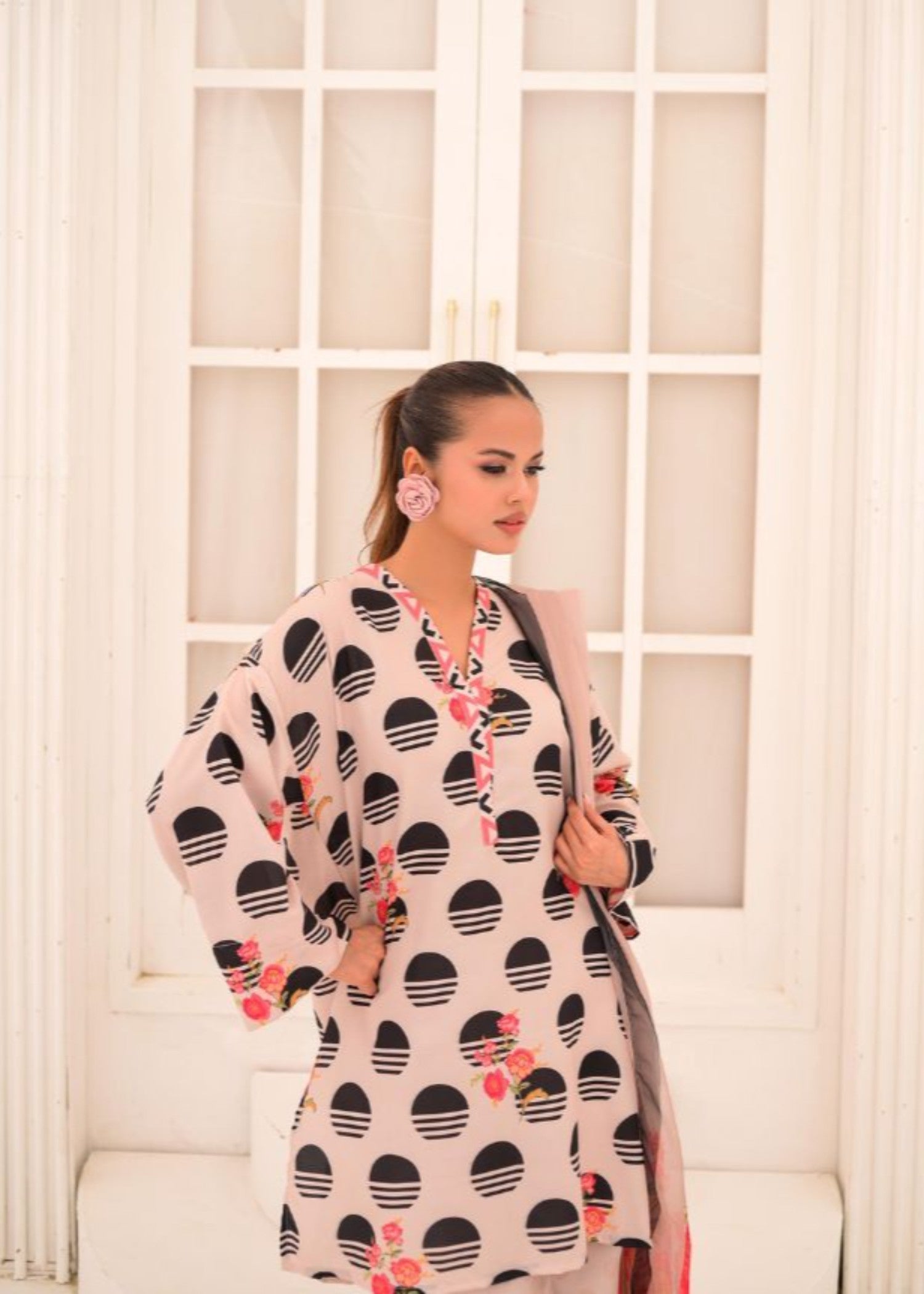 The Affordable Designer Black polka Women 3pcs