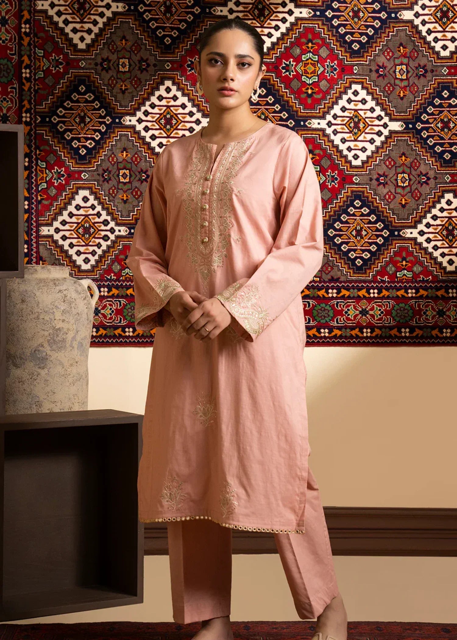 Zellbury WPC2423214 peach 9556 Women 2pcs