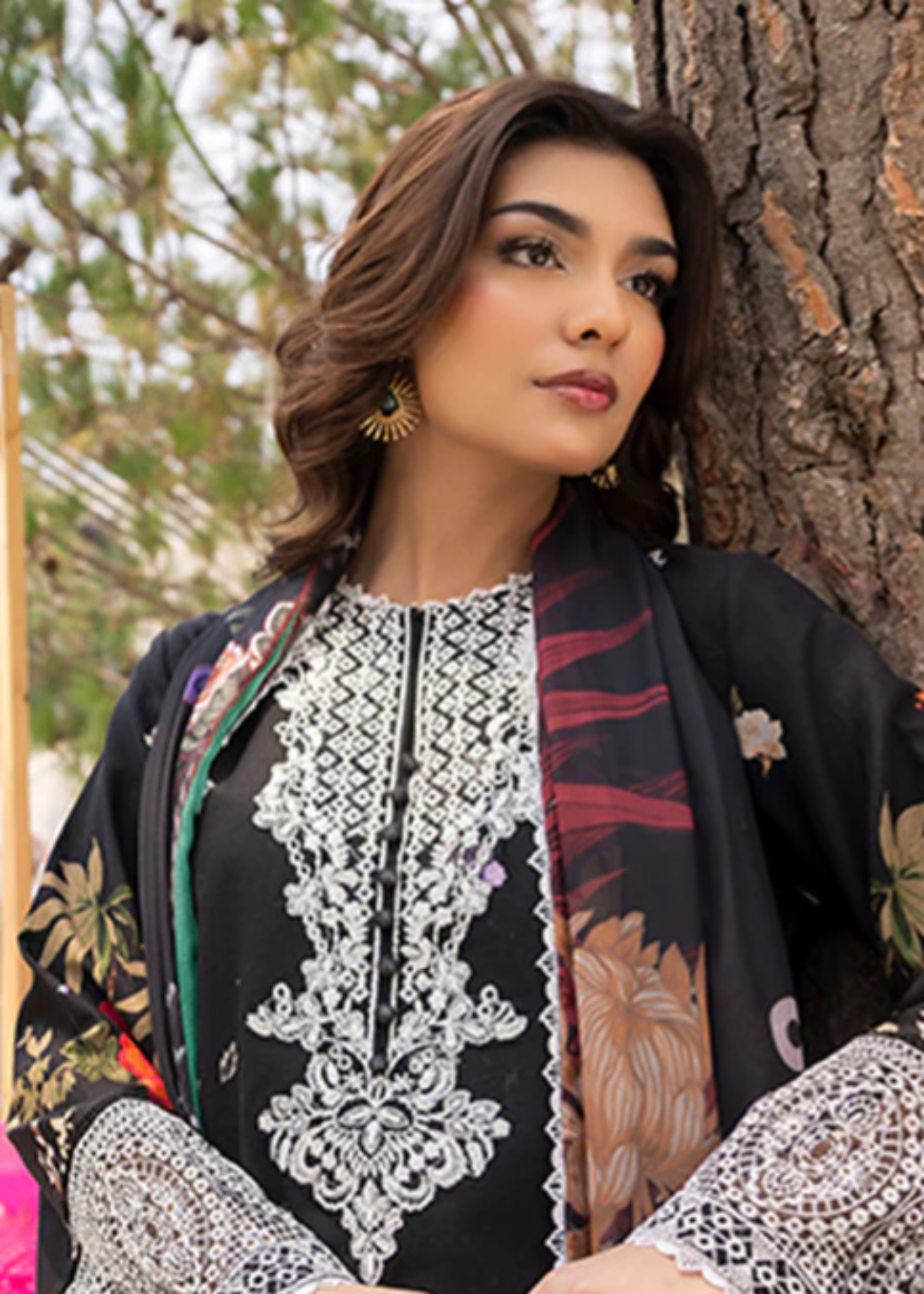 Meeral Luxe Black Zestel Women 3pcs