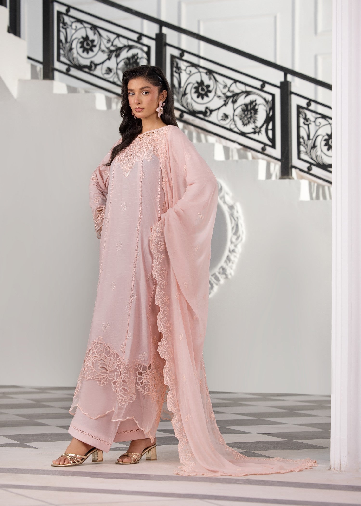 Bin Tayyab (BT006287 B PNK) Women 3pcs