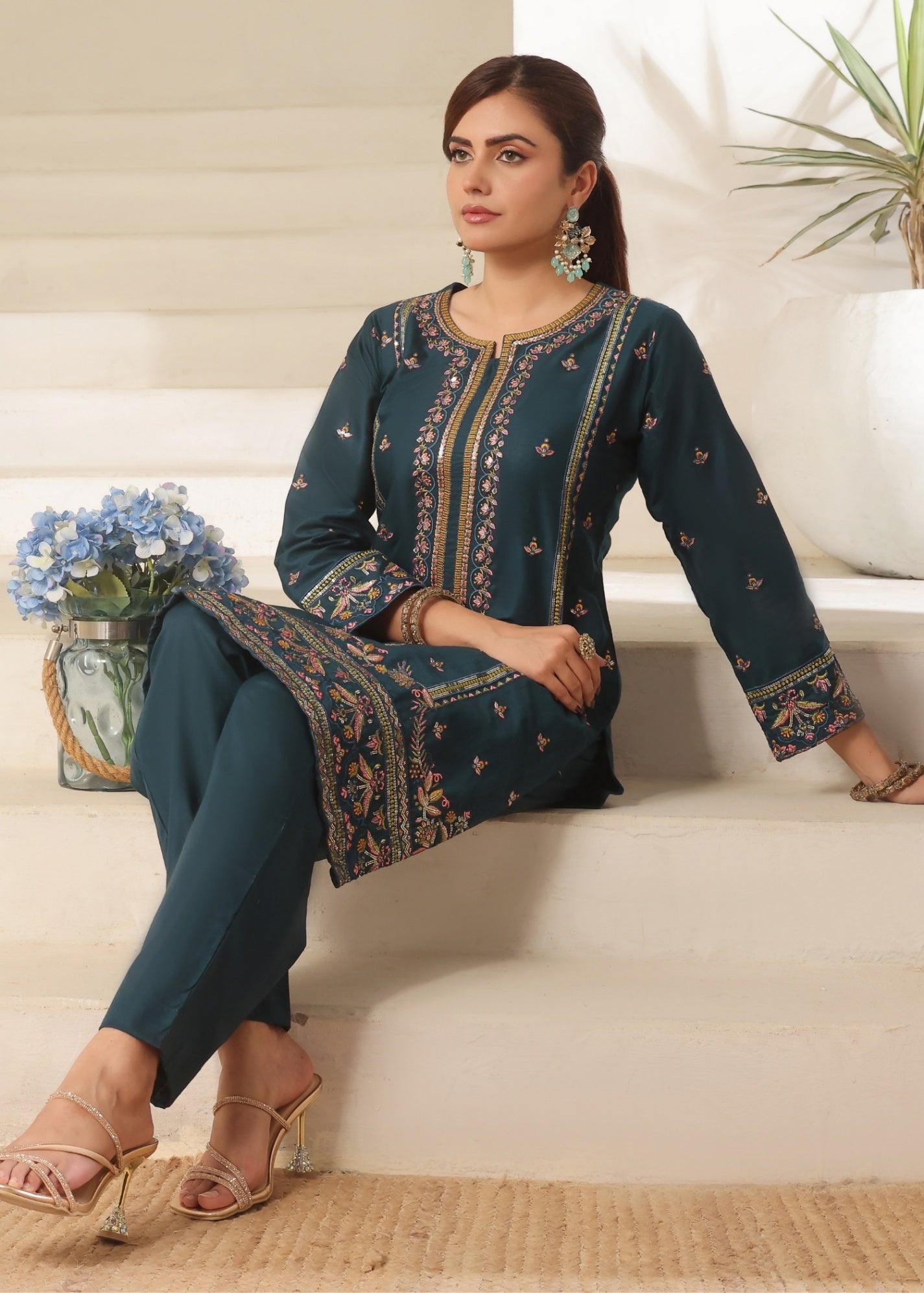 Ayra Pret Rang Deep Sea Green Women 2pcs