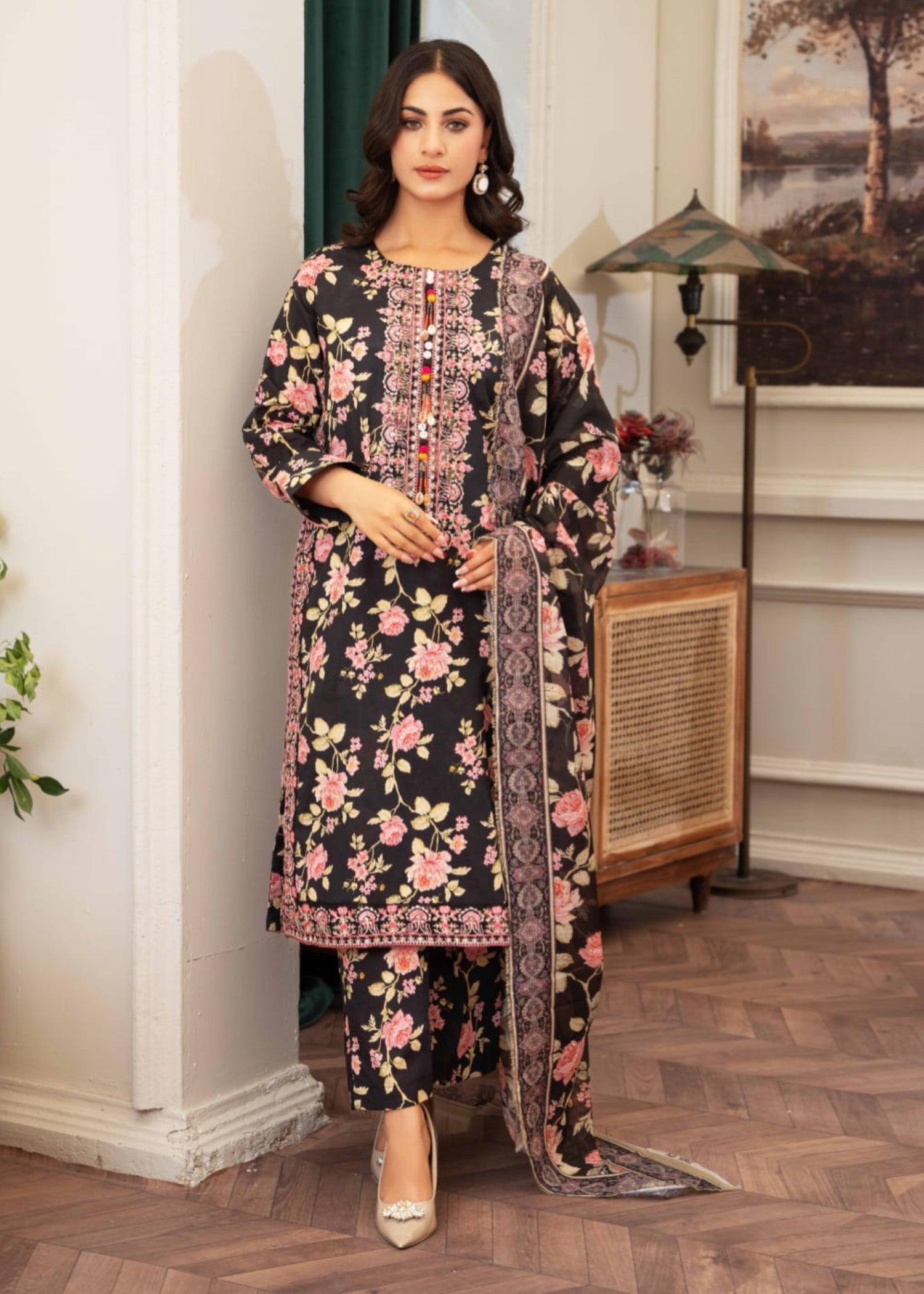 Gul Fashion Embroidered Lawn Kurta Set 08 Women 3pcs
