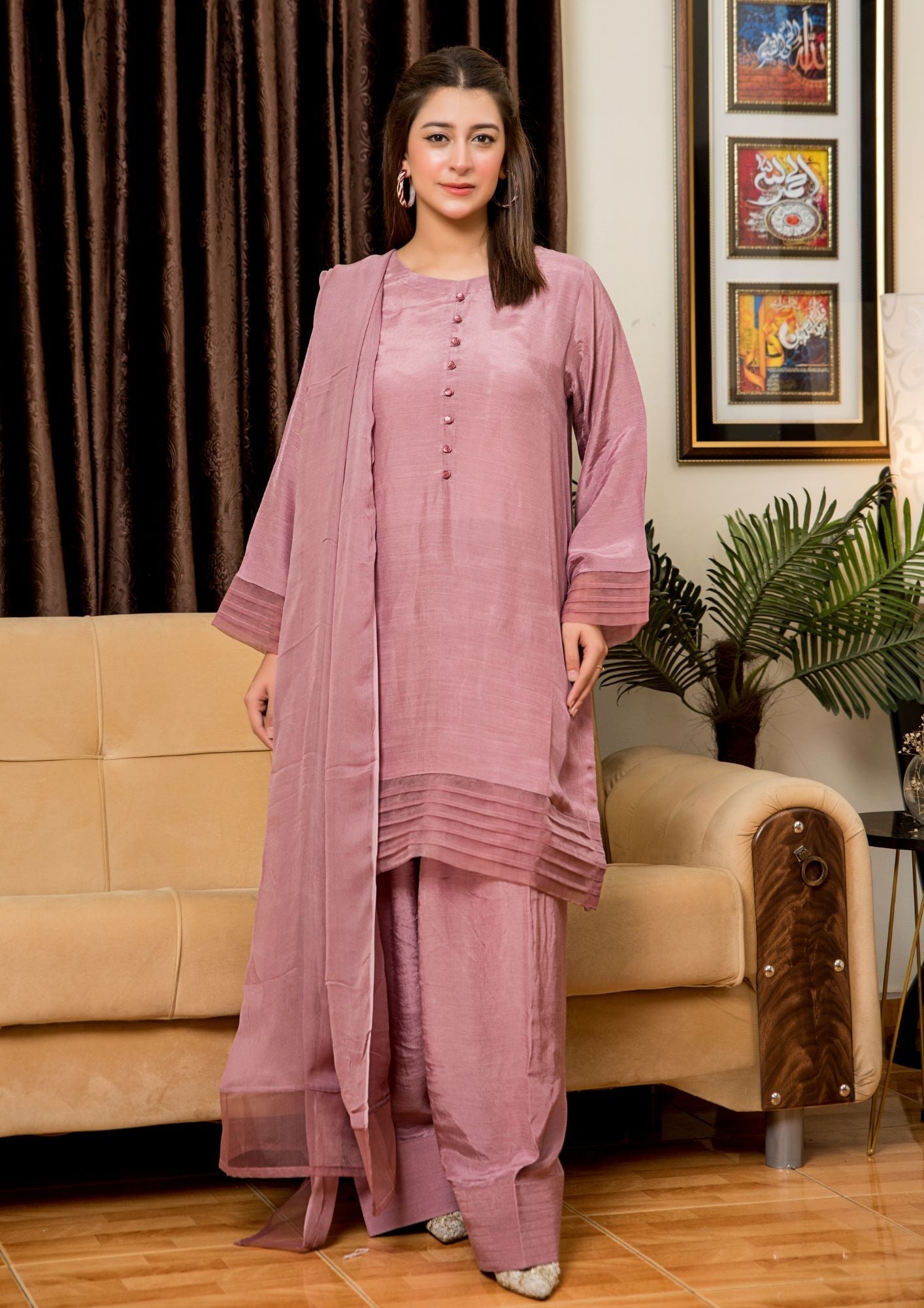 Yolo Pret Raw Silk with Farshi Shalwar ROZANA S25 0024 Women 3pcs