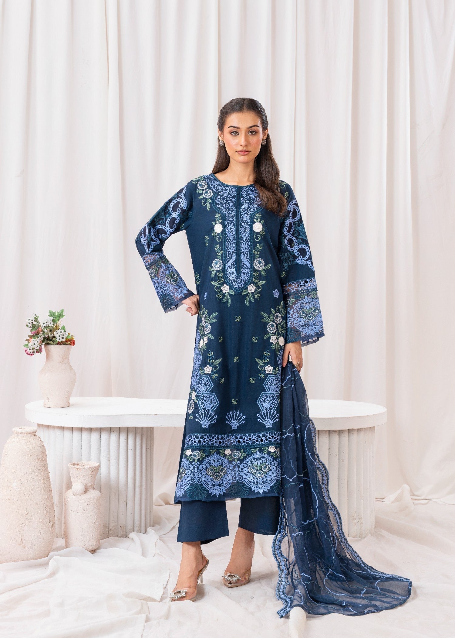 Aqs n Man Neela Saagar AM 022 Women 3pcs