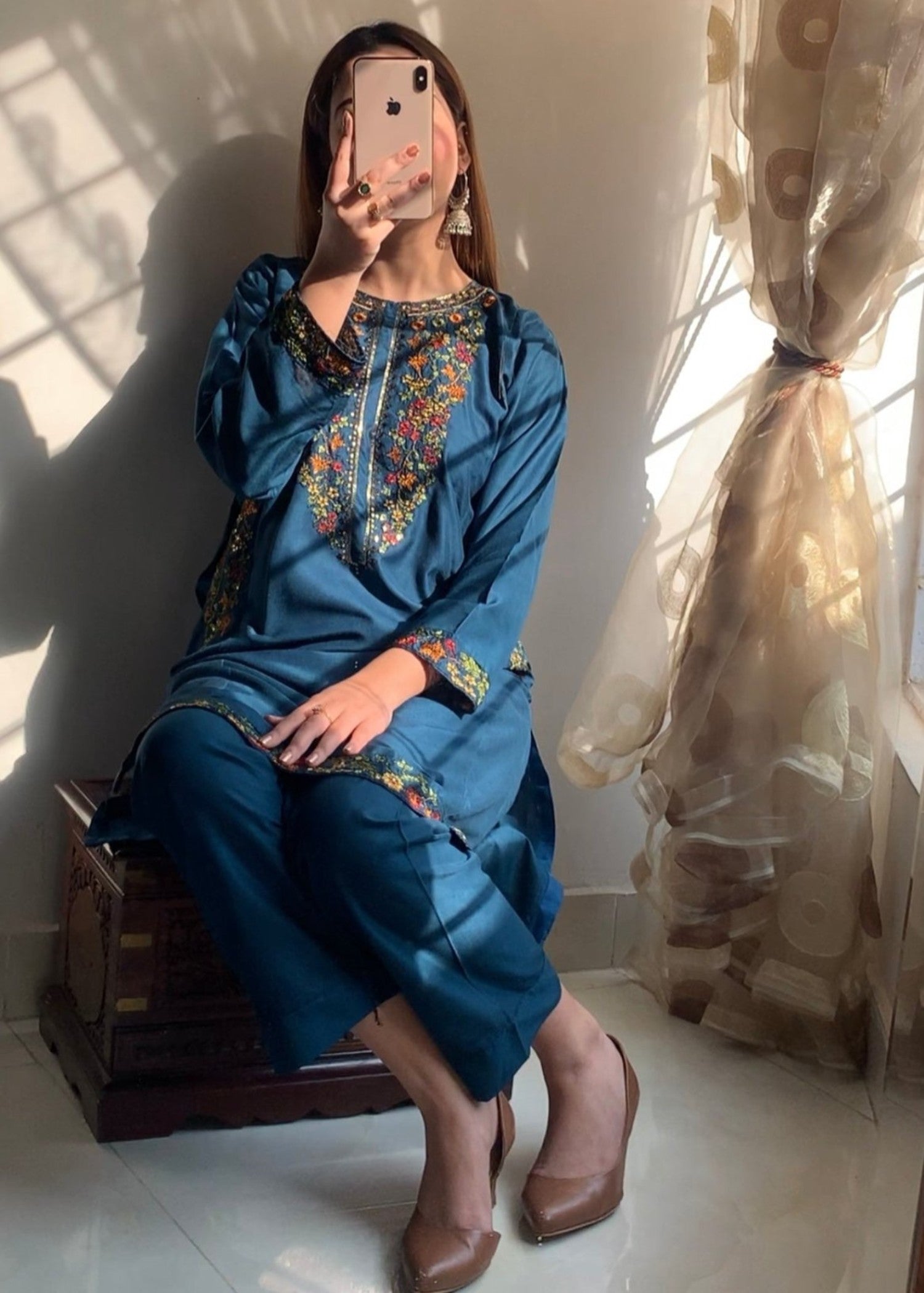 Sajfi Closet Biya Zinc Stitched Suit for Women Women 2pcs