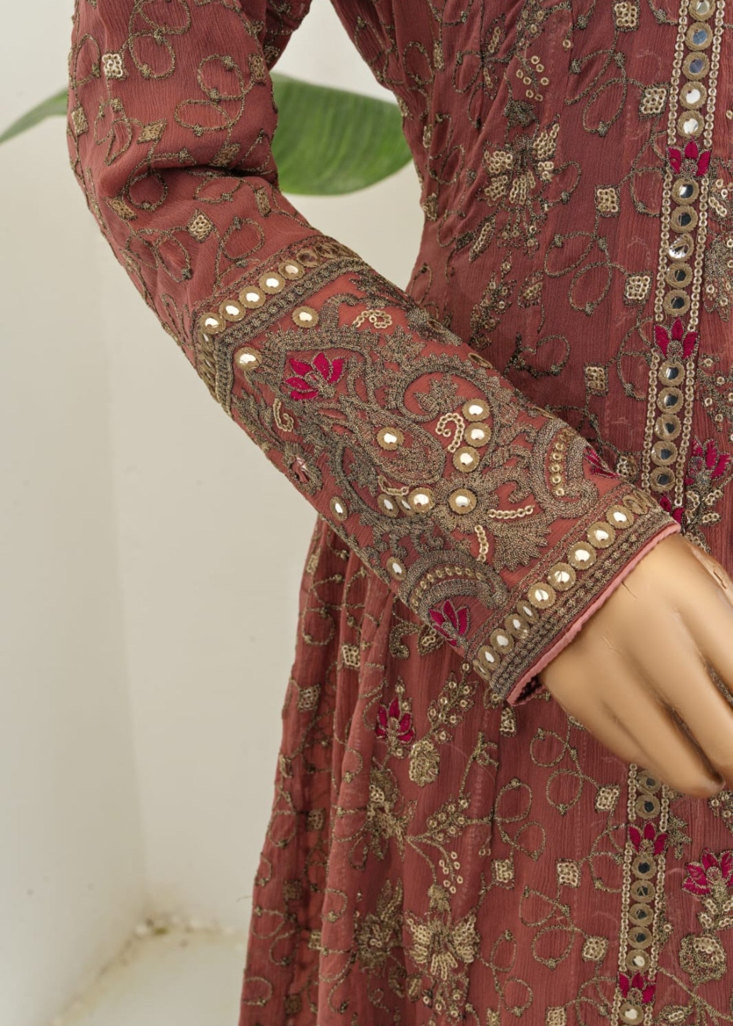 Ahmed Creations RIMSHA ROSE WOOD Women 3pcs