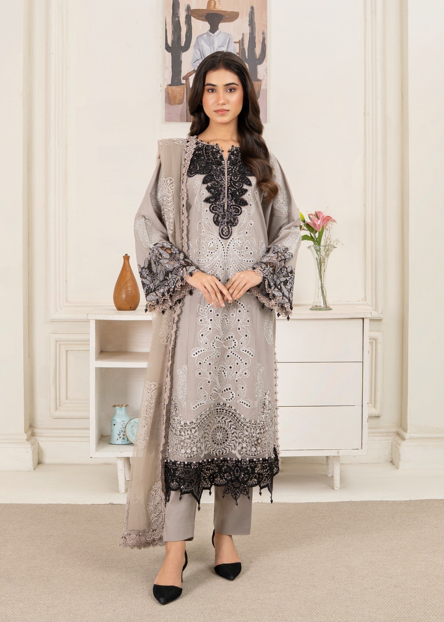 Amar KM AL 1063( grey ) (N) Women 3pcs