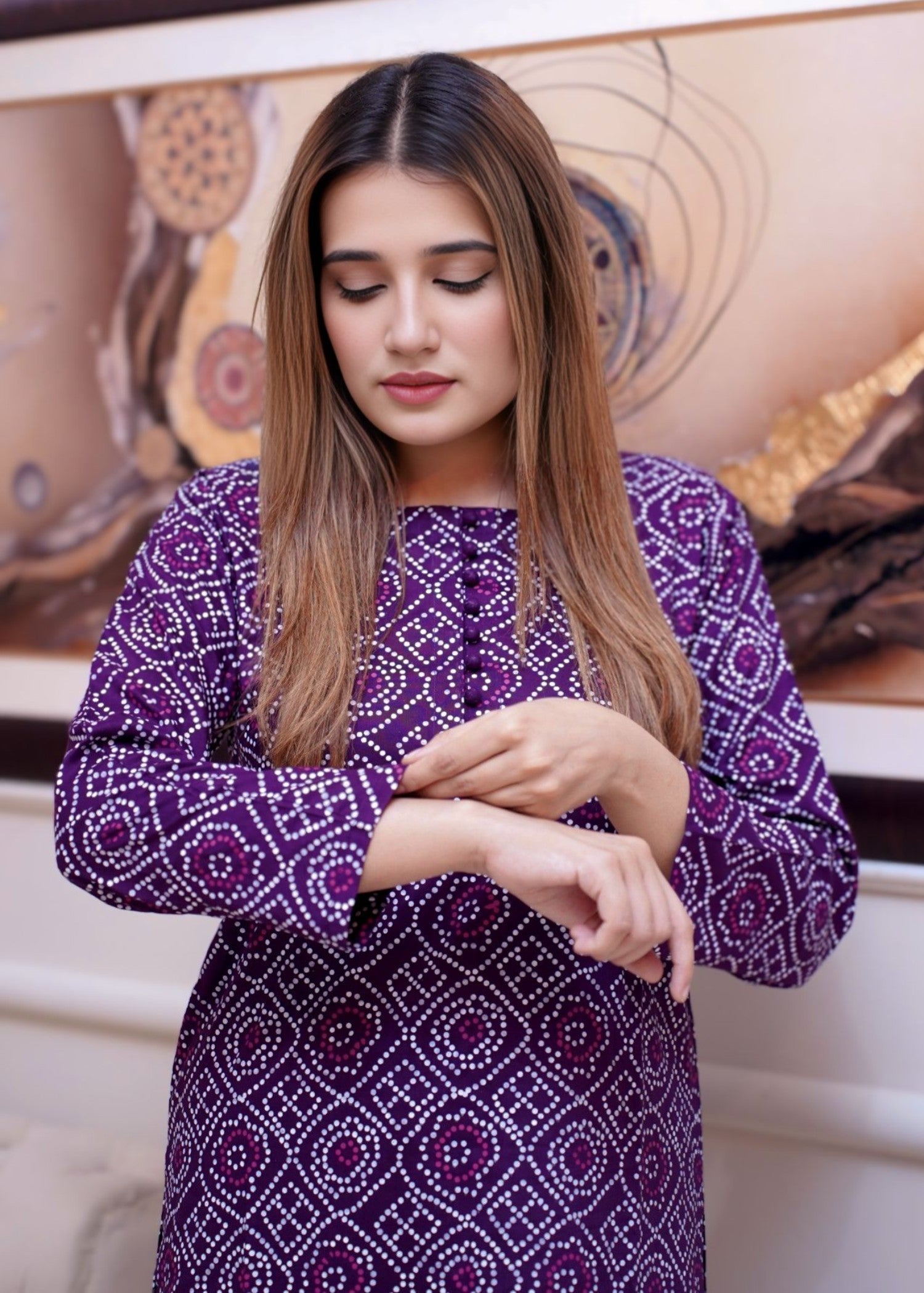 Zeekstore D137 Printed Set Women 2pcs