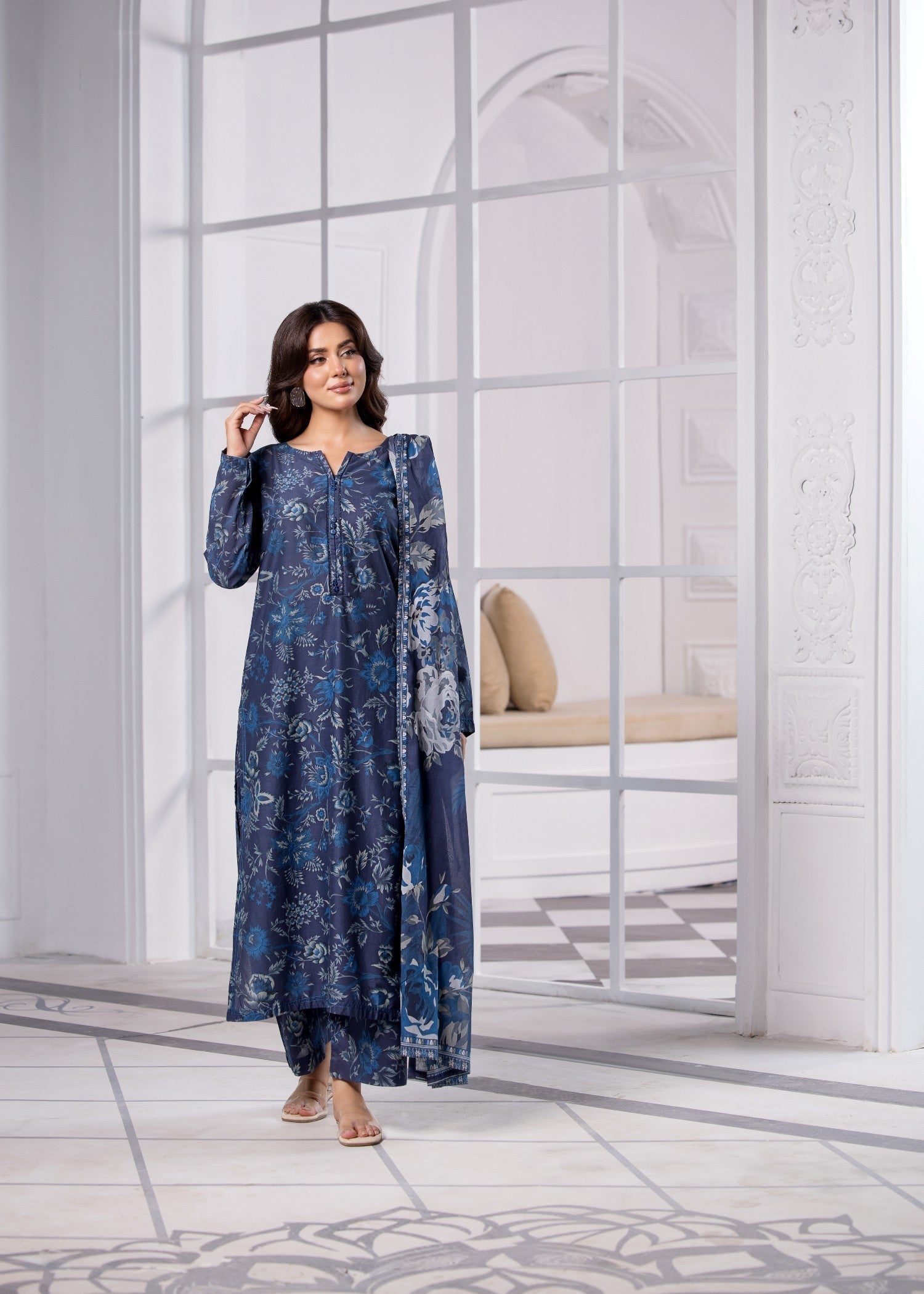 Bin Tayyab (BT006370 BLU 02) Women 3pcs
