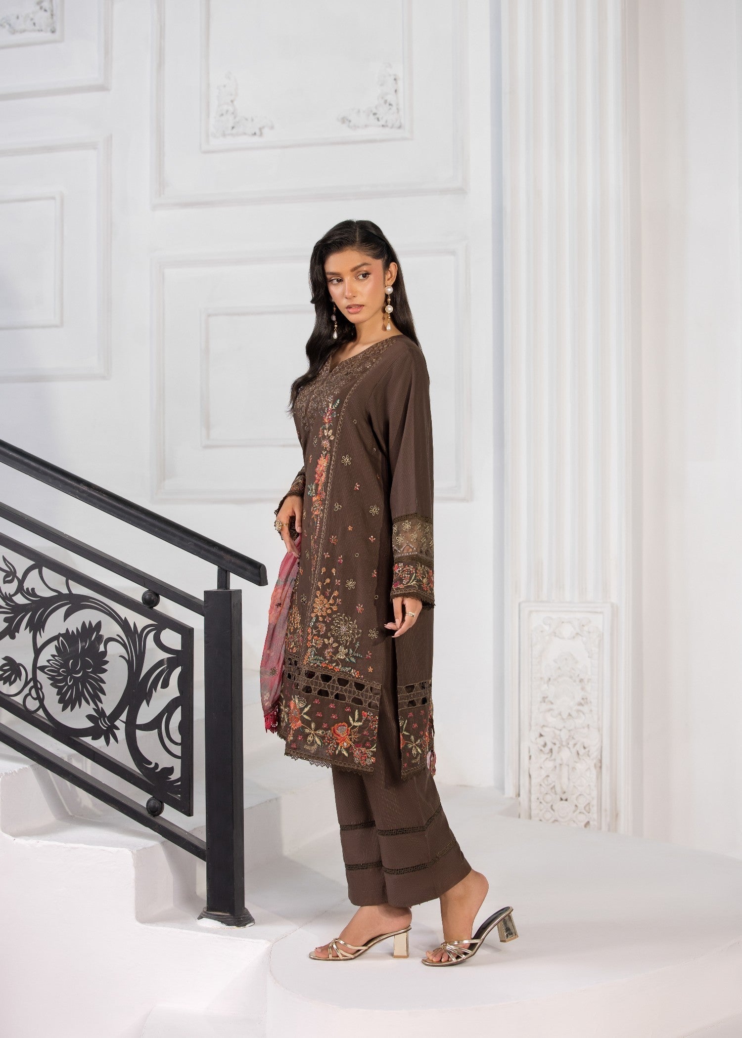 Bin Tayyab (BT006376 BRN 02) Women 3pcs