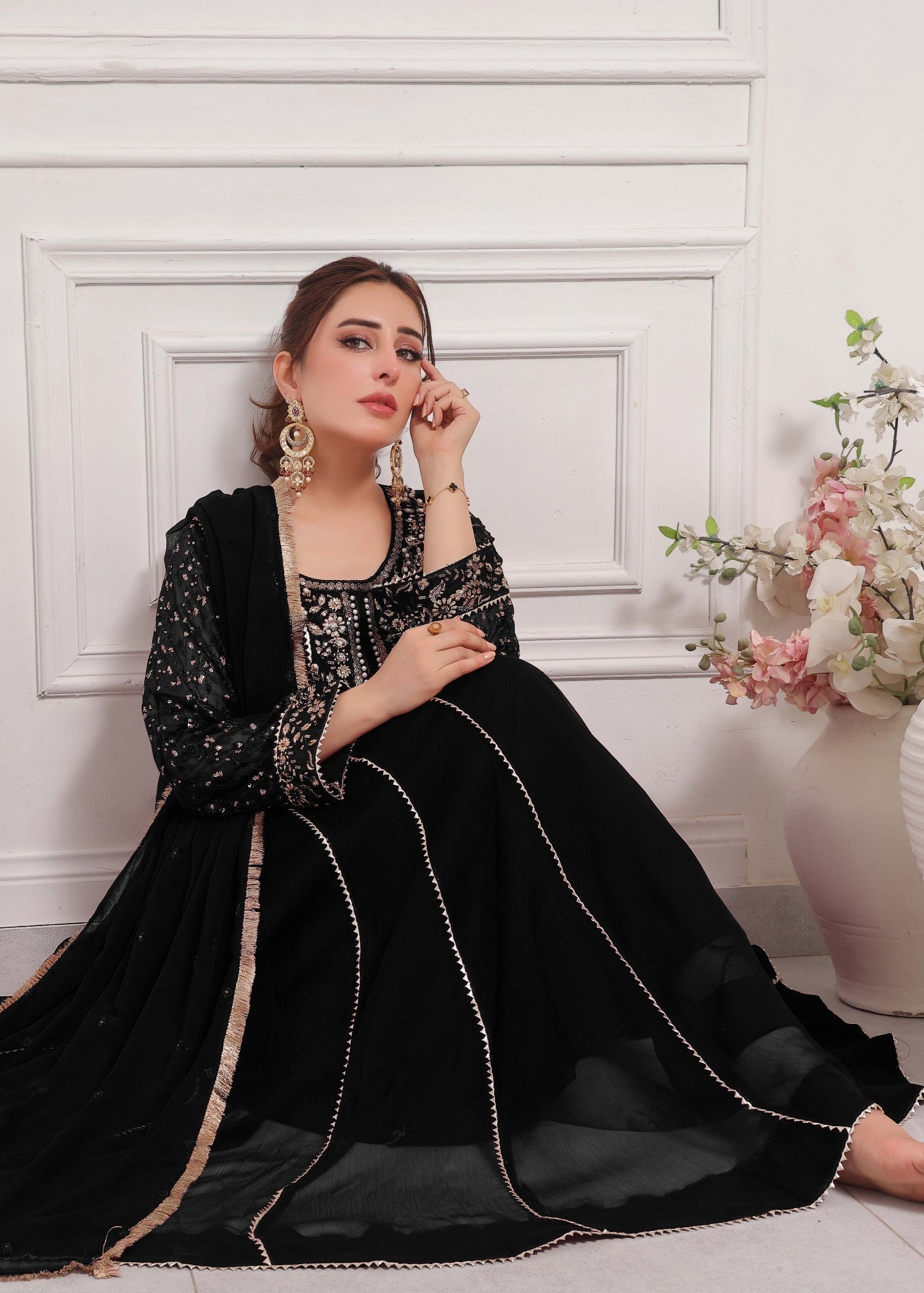 Alsiyab Raani Black Women 3pcs