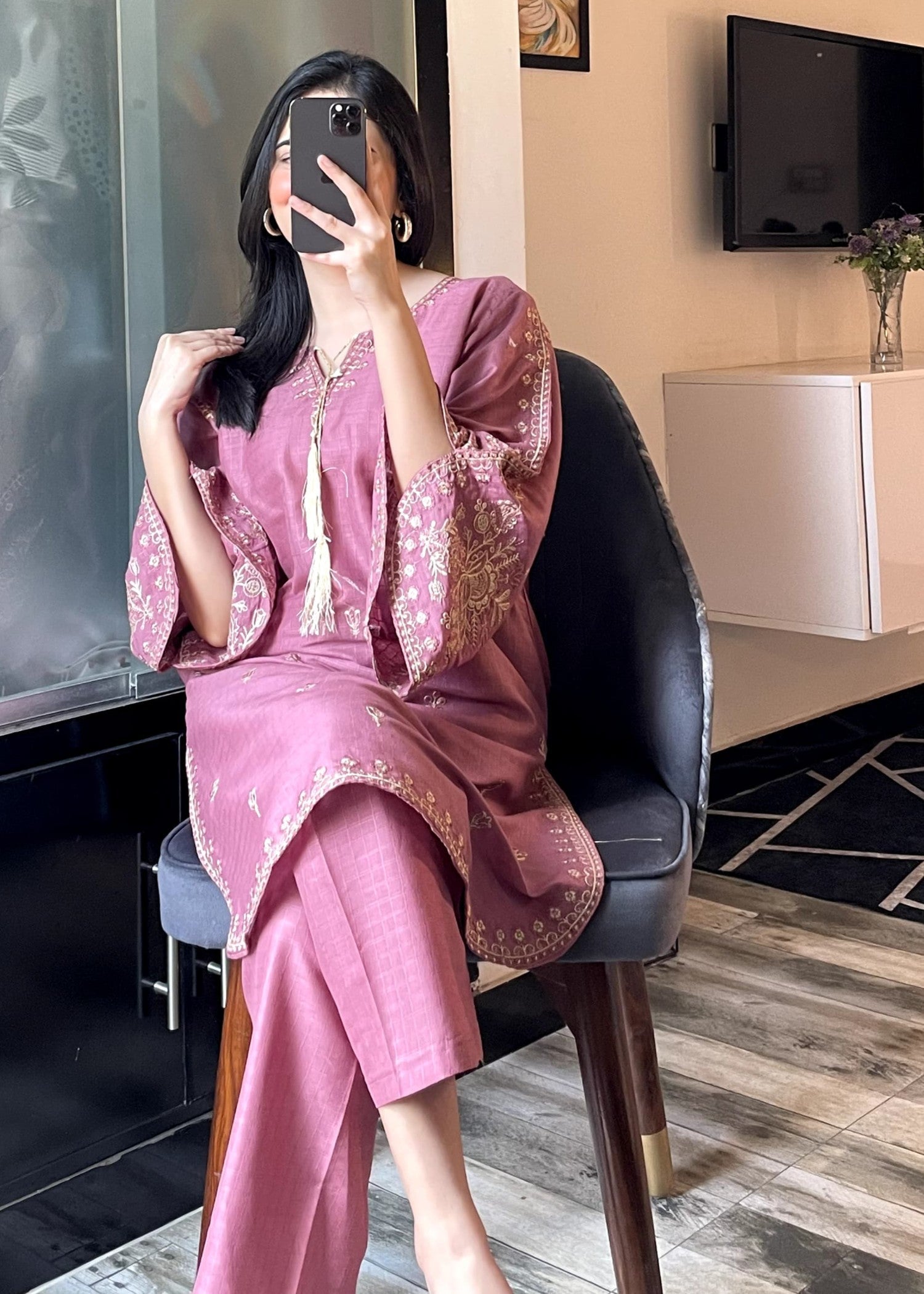 Tehzeeb Libas ZUNAIRA GAJRI Women 2pcs