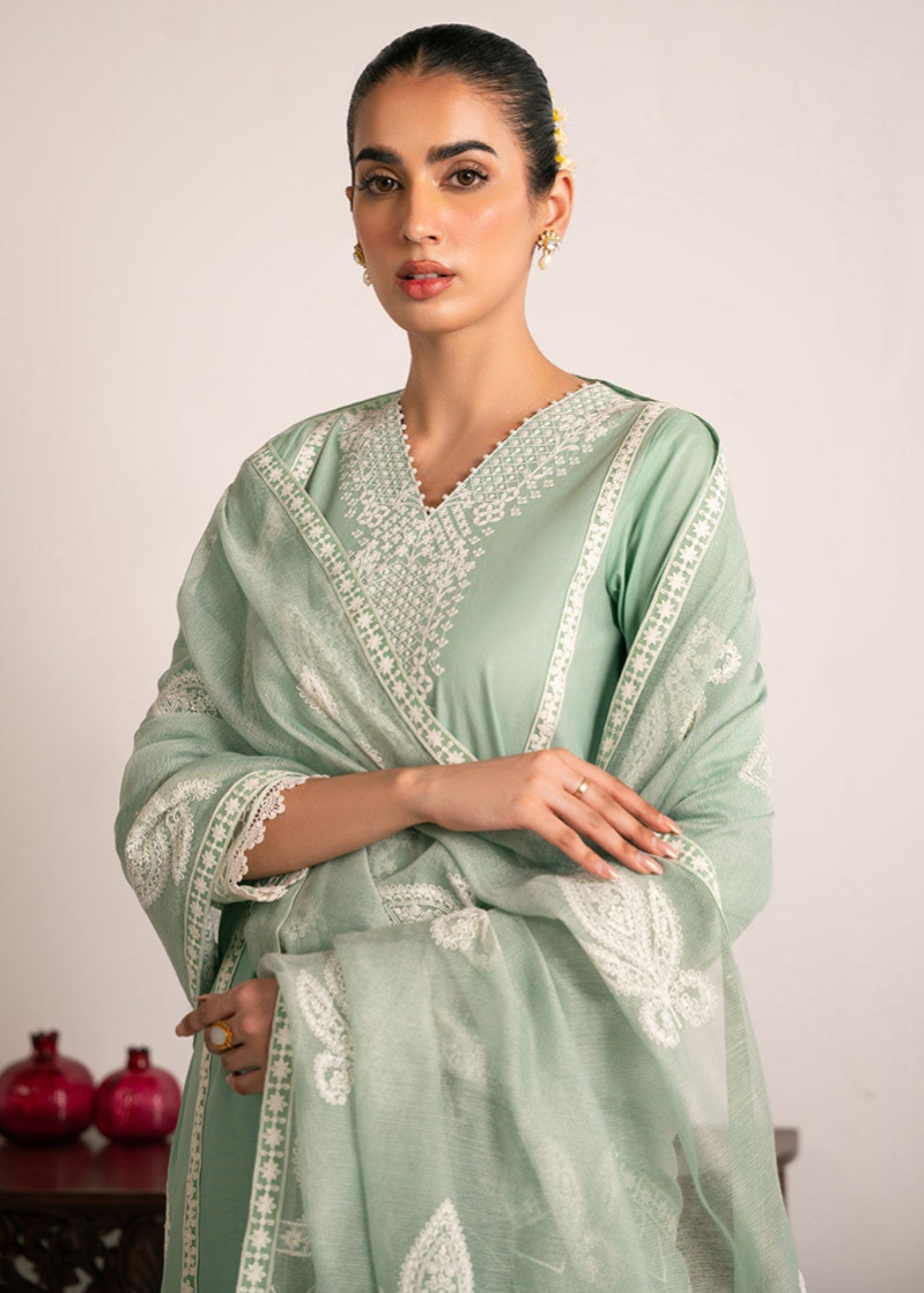 Cross Stitch GREEN GLIMMER 0125RTWEMBCNT0401 Women 2pcs