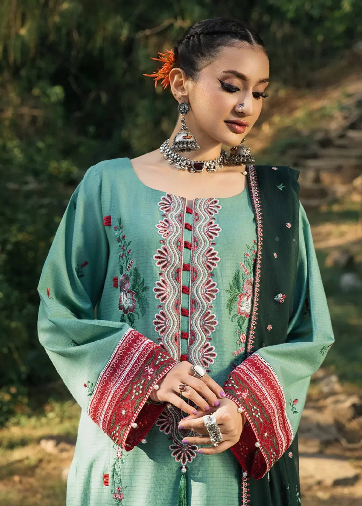 Hemstitch Jade Women 3pcs