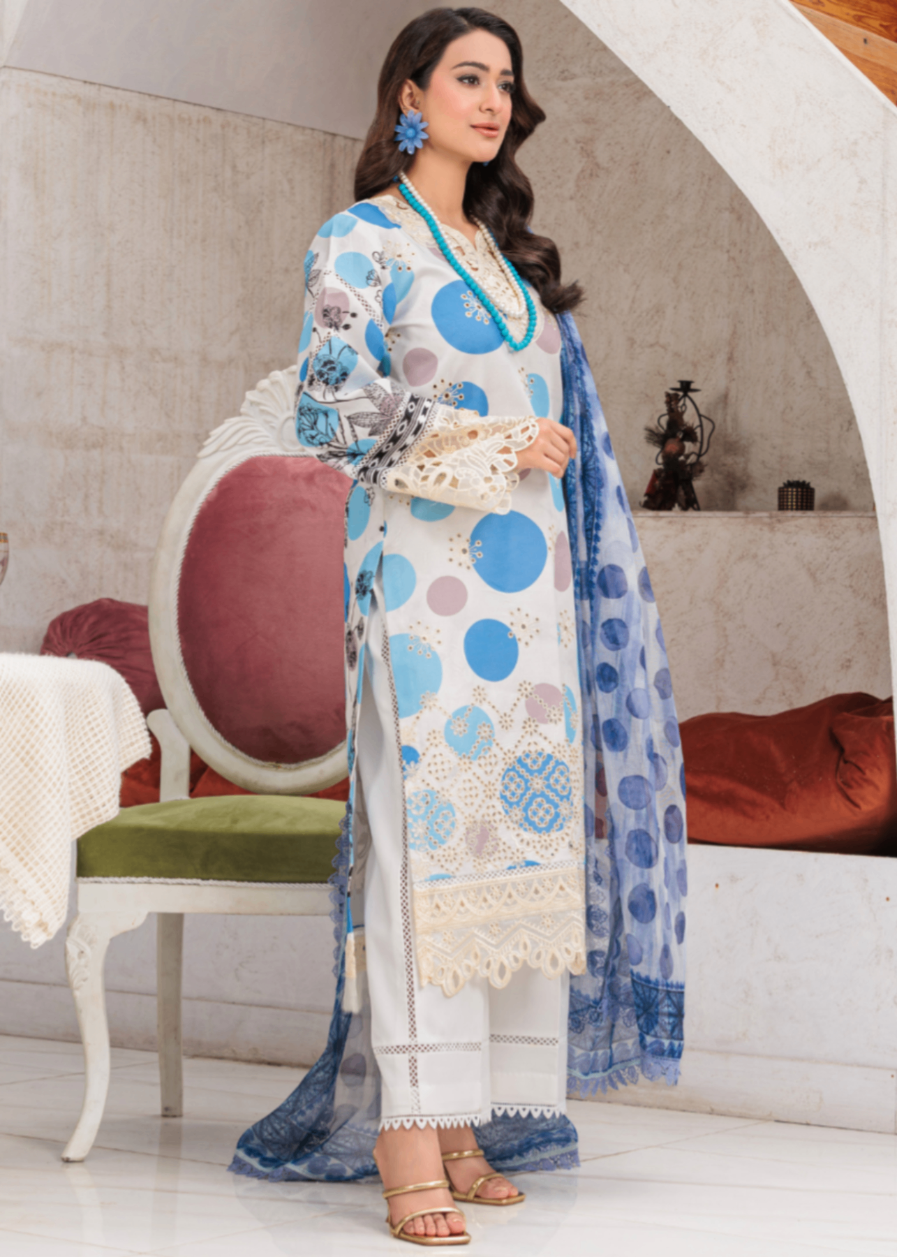 Huma Gul Ivory Bloom HG 102 Women 3pcs