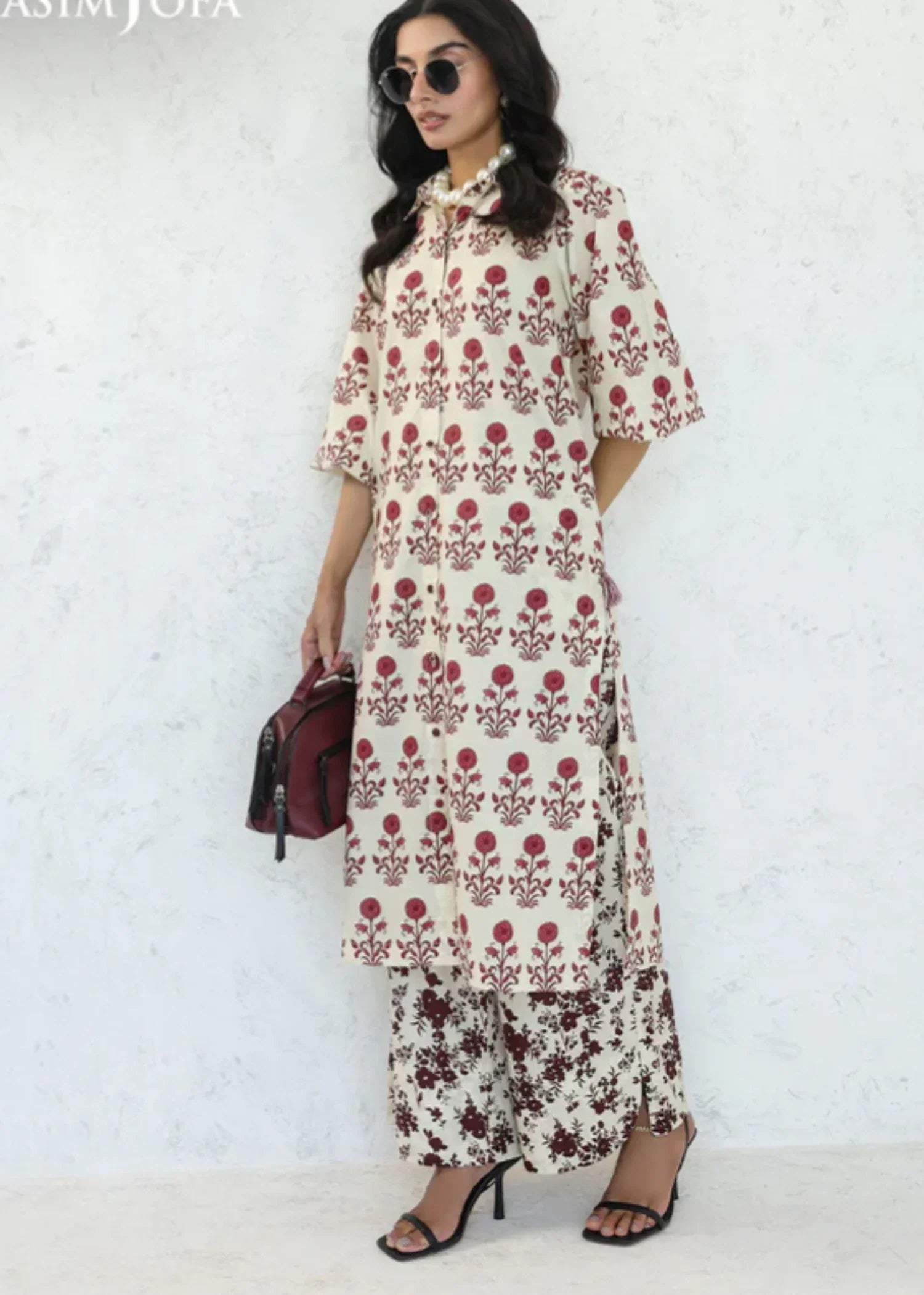 Asim Jofa AJPB 209 PRINTED CAMBRIC STITCHED Women 2pcs