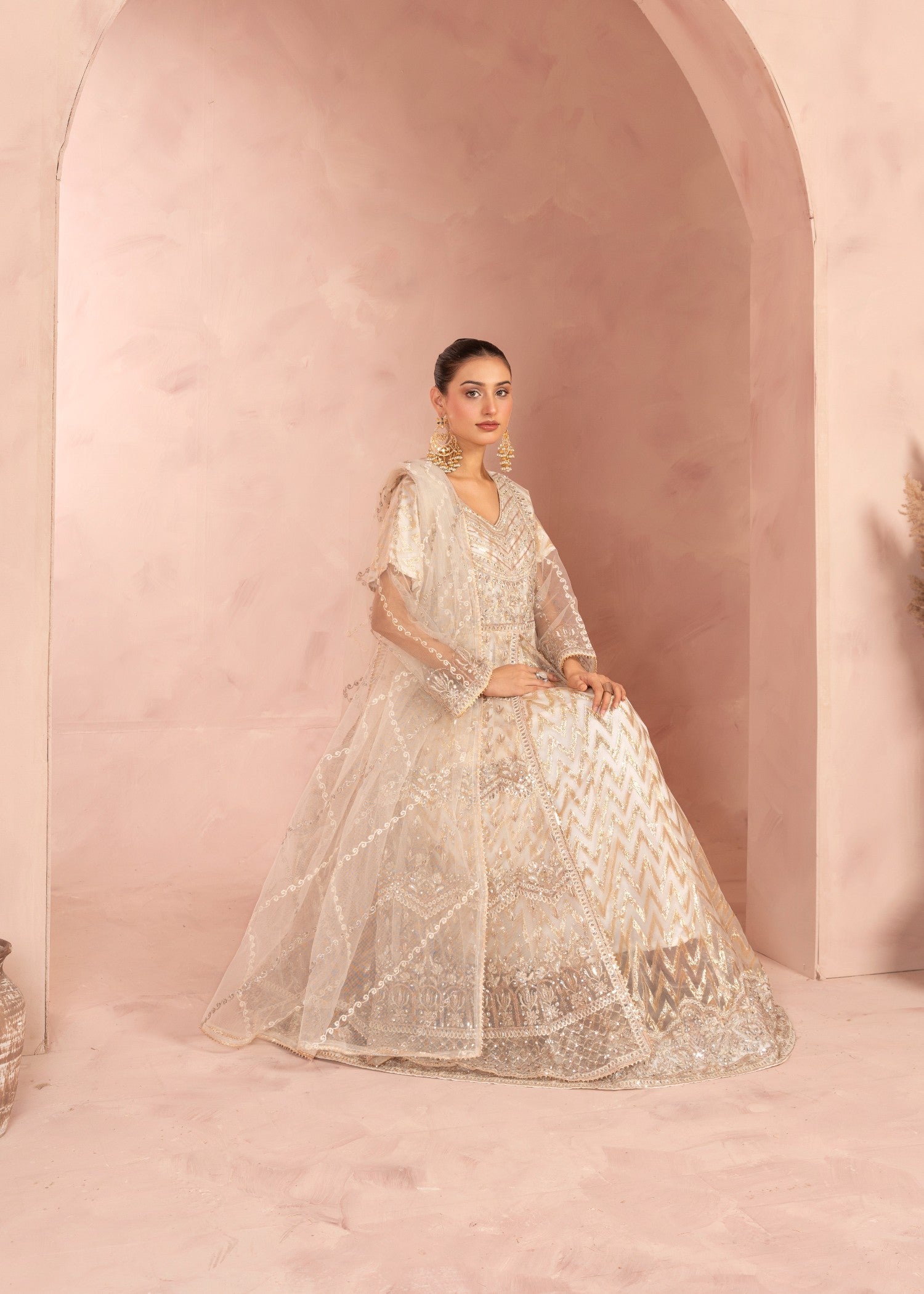 Four Season Boutique MAHRANI CREAM GOLD Women 3pcs