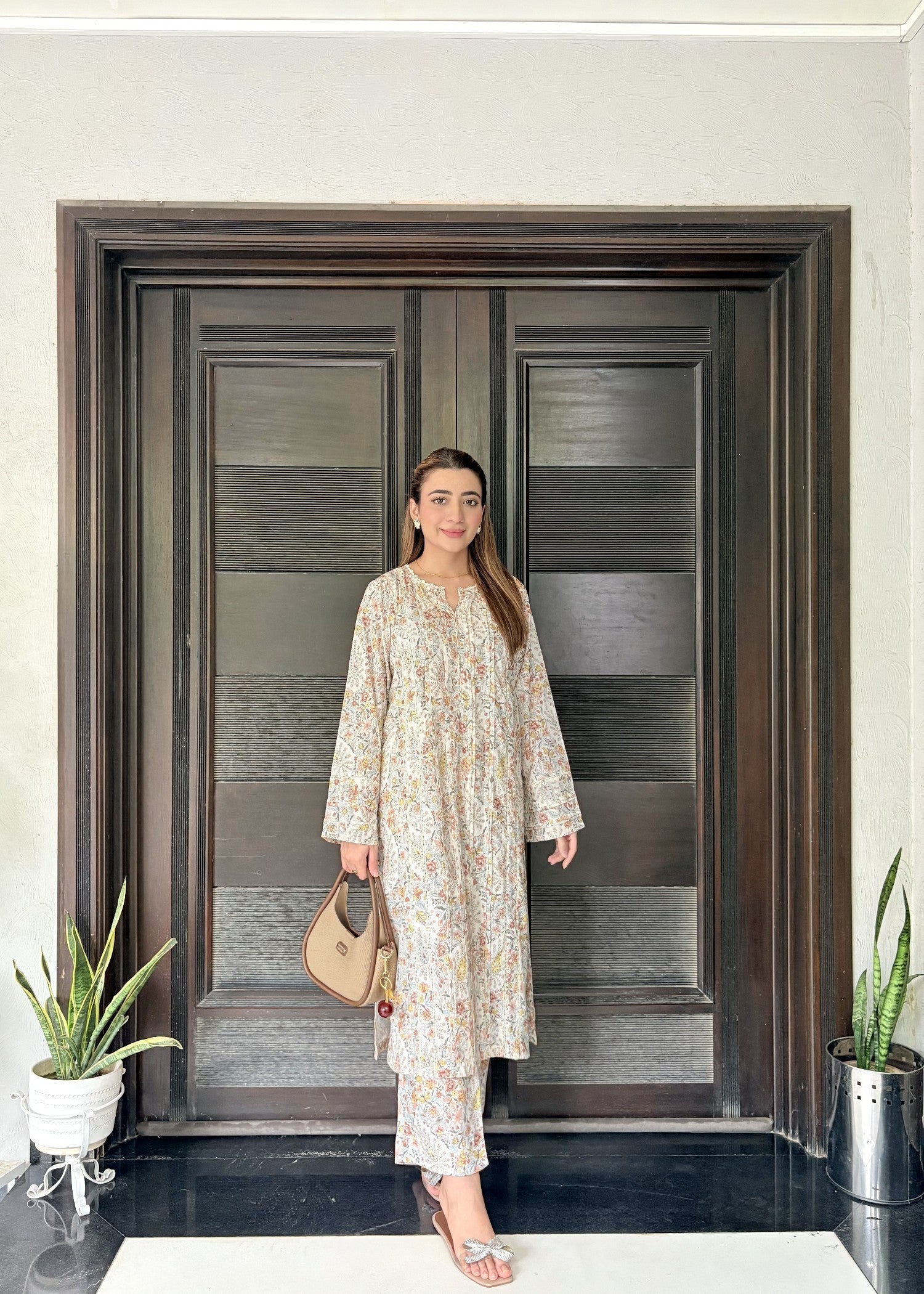 Zenyre Floral Mosaic Printed Set Women 2pcs