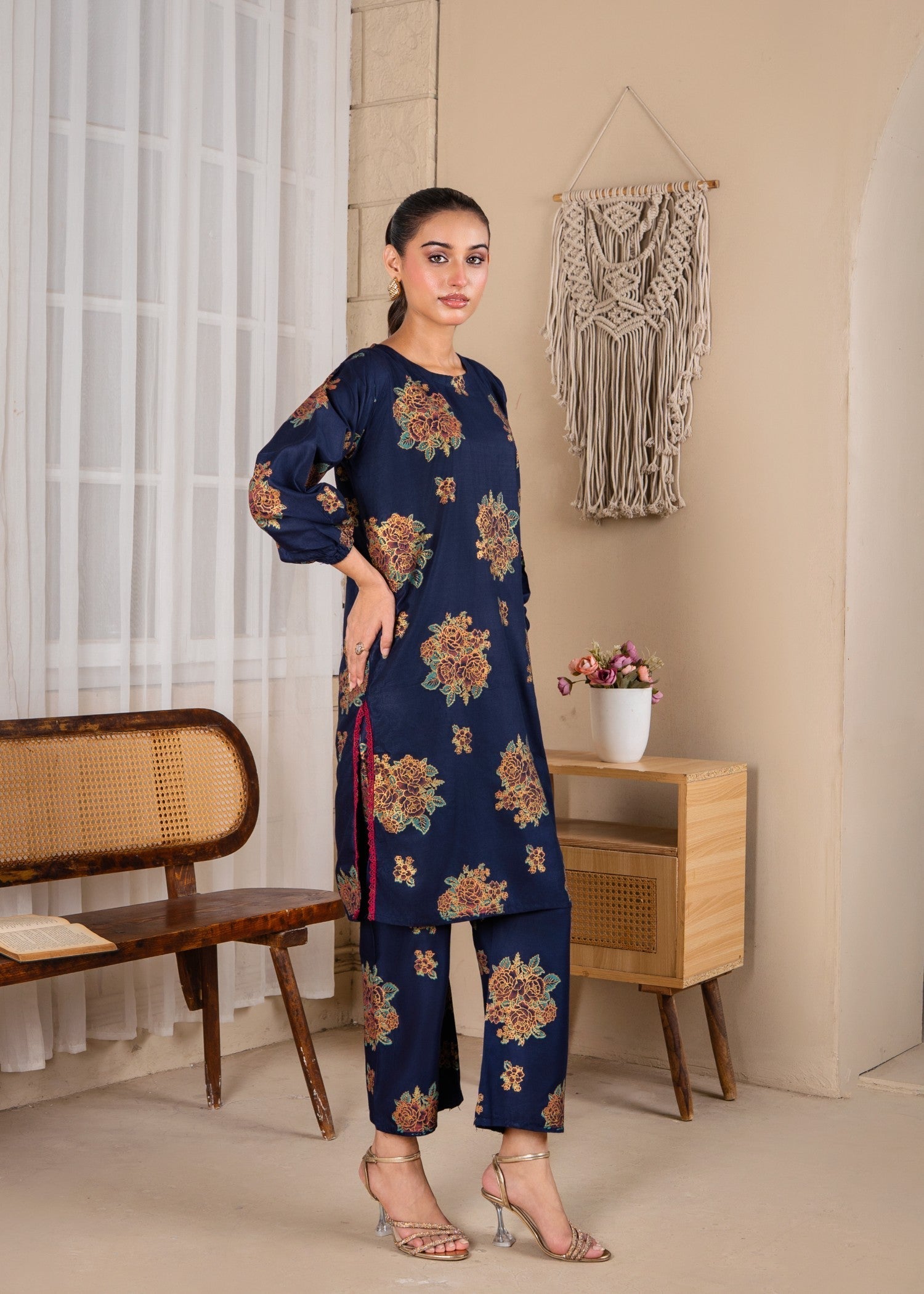 Gulposh Adaab (Printed ) Blue Women 2pcs