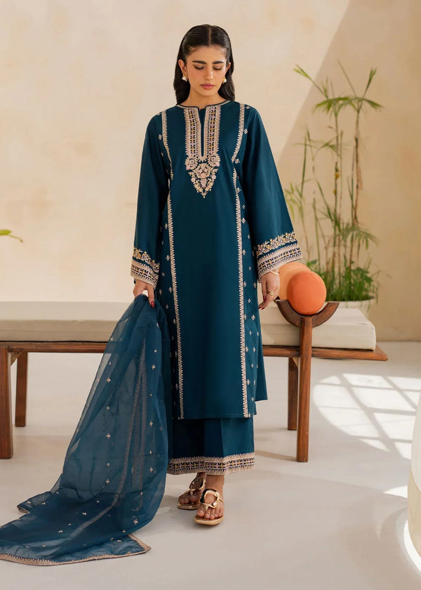 Ayesha Asif TEAL SERENITY SUIT Women 3pcs