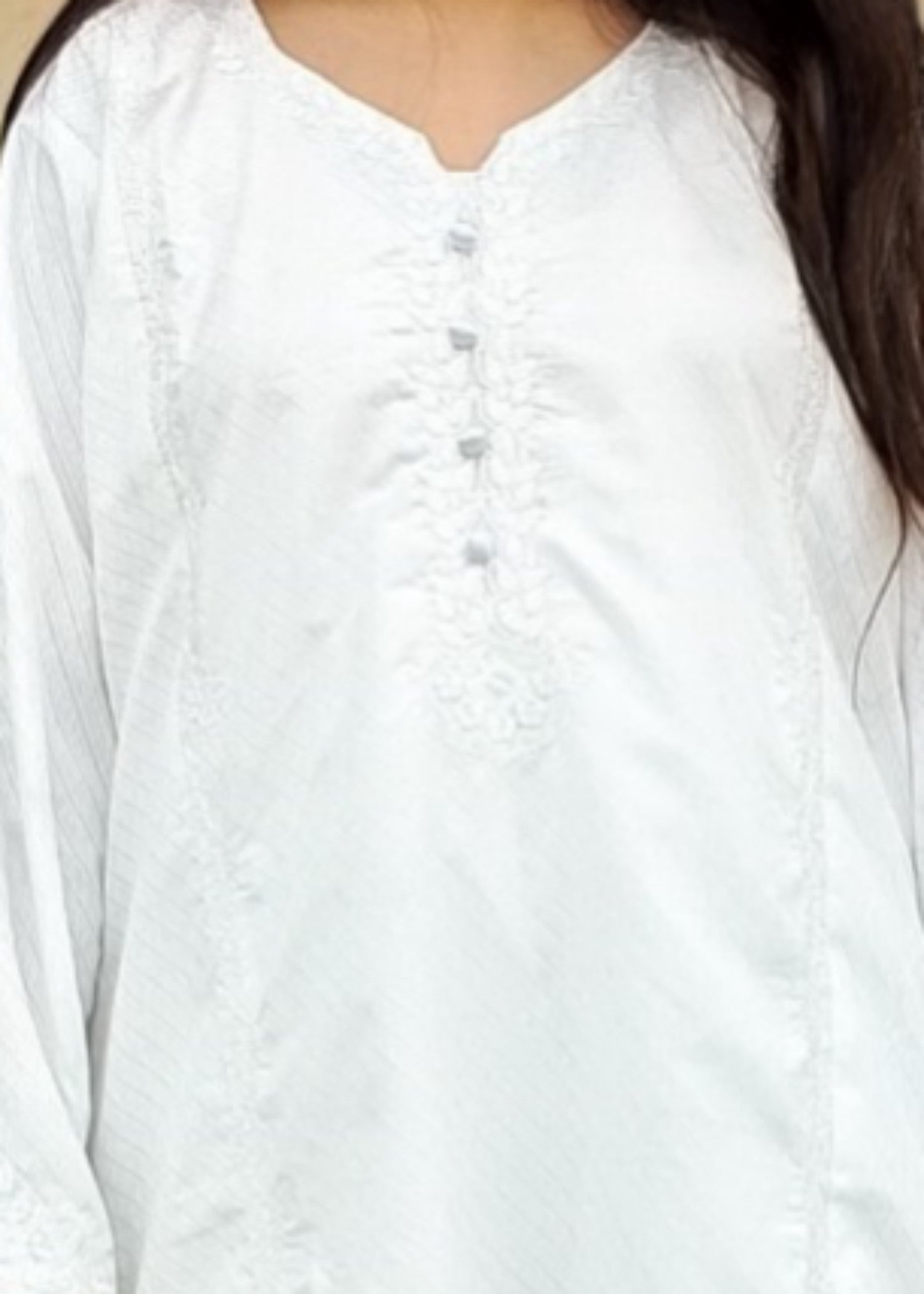 Gulposh Snow White (Embroided ) White Women 2pcs