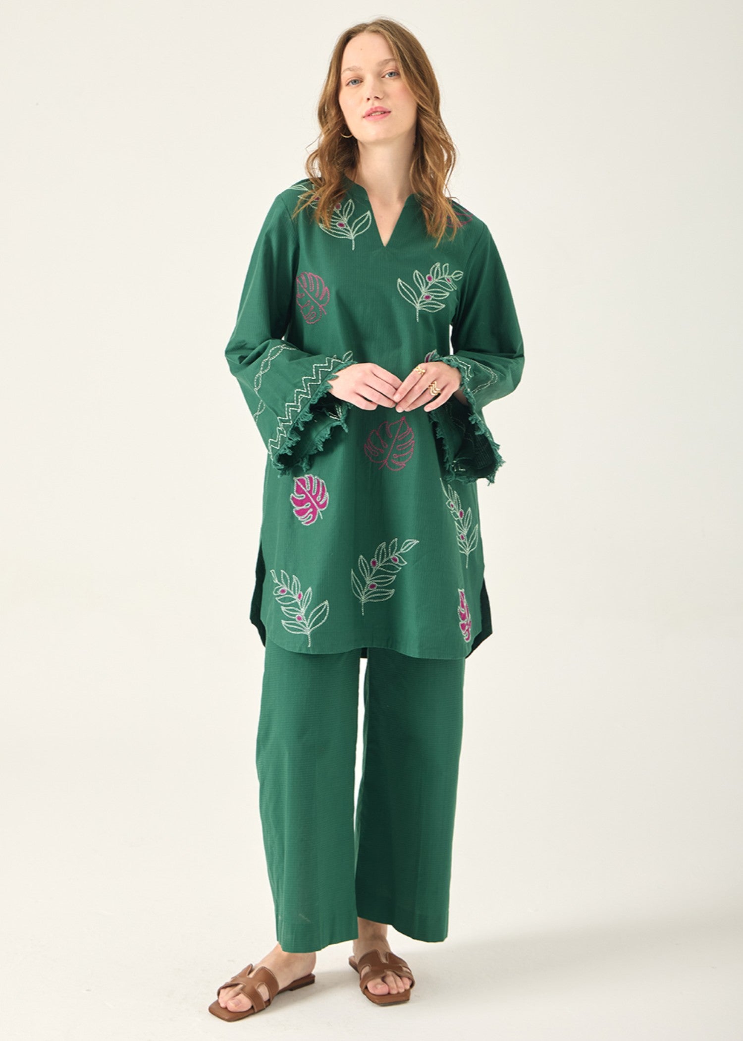 Kiara Evara – Embroidered Co ords Set Women 2pcs