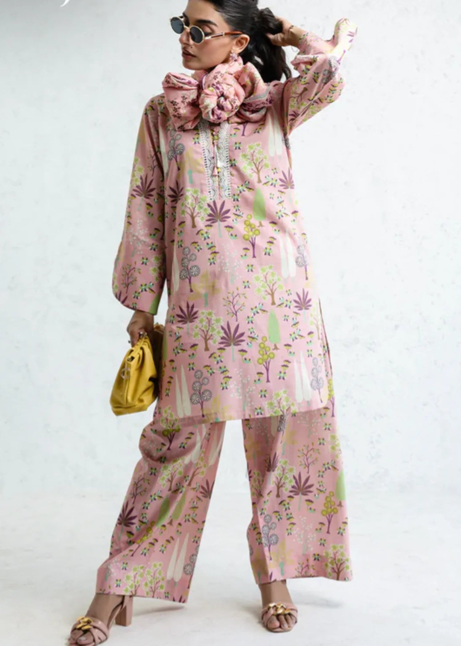 Asim Jofa AJPB 218 PRINTED CAMBRIC STITCHED Women 3pcs