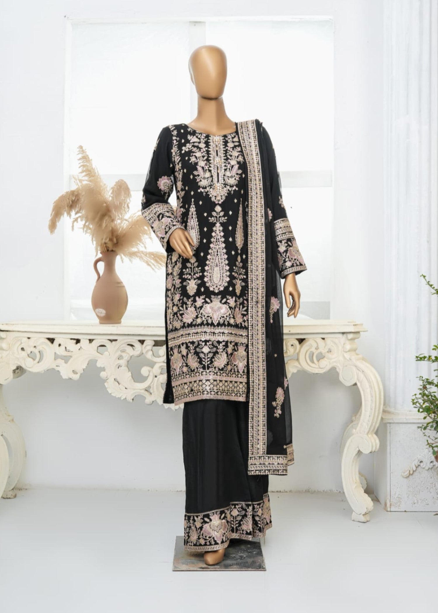 Ahmed Creations MAHROSH BLACK Women 3pcs