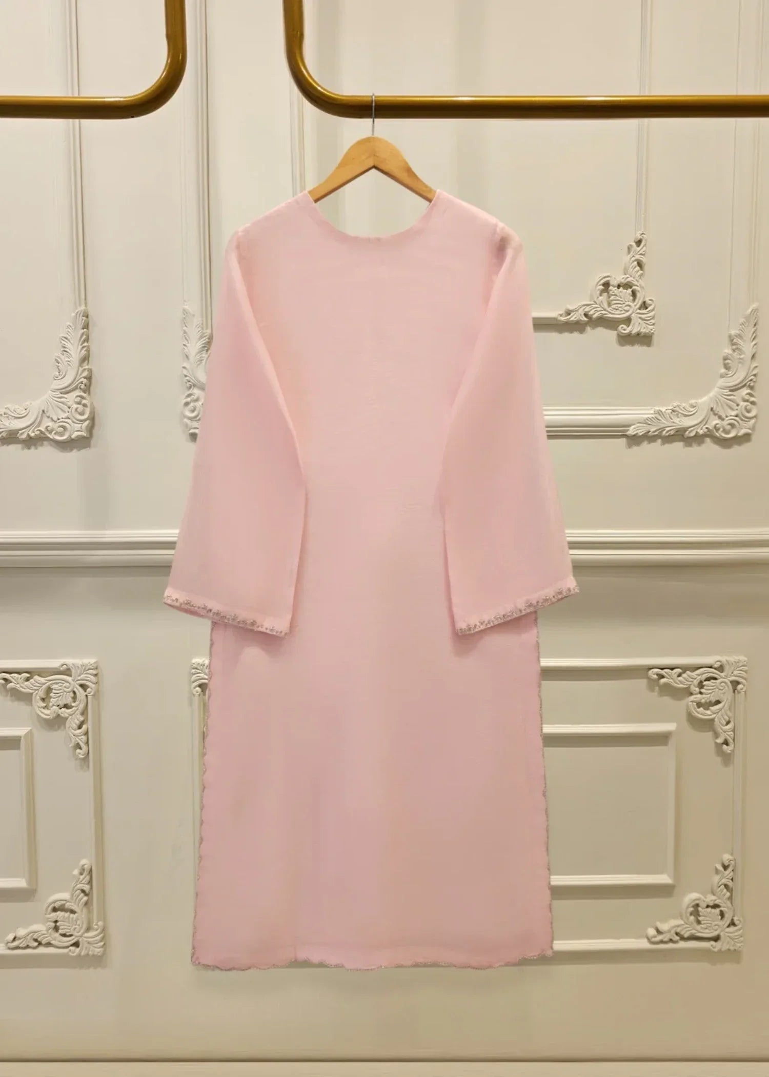 Agha Noor Pure Embroidered Cotton Net Suit S112095 Women 3pcs