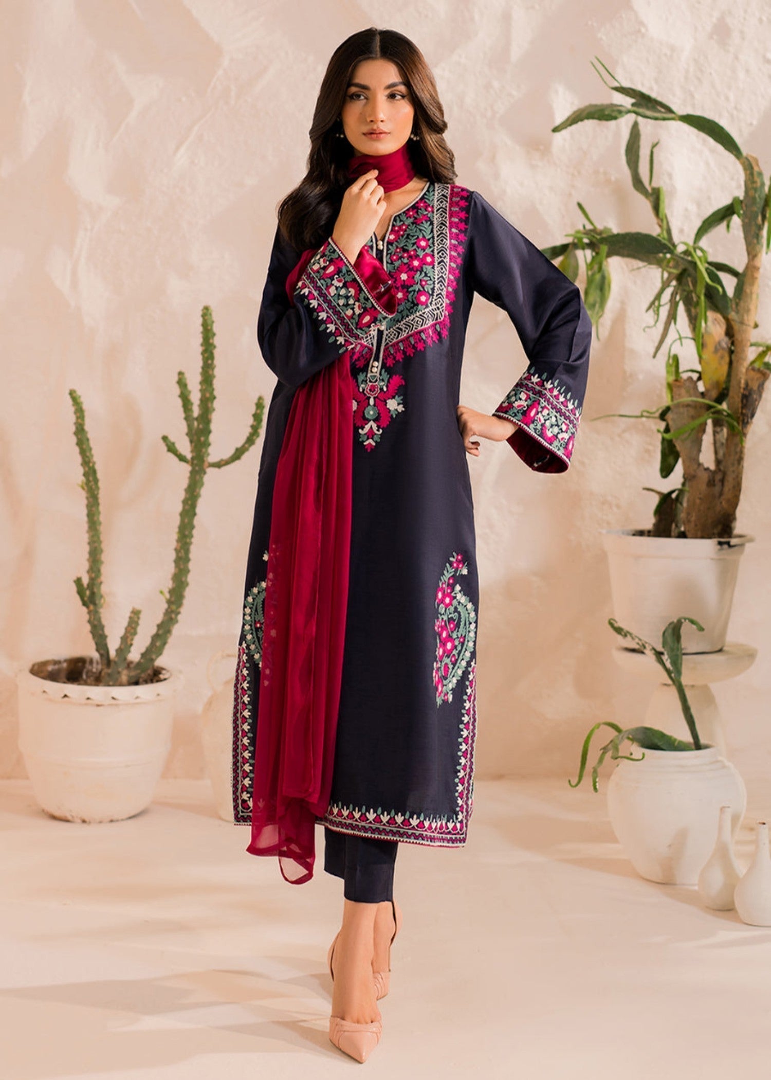 Libas Thread Rani long Women 3pcs