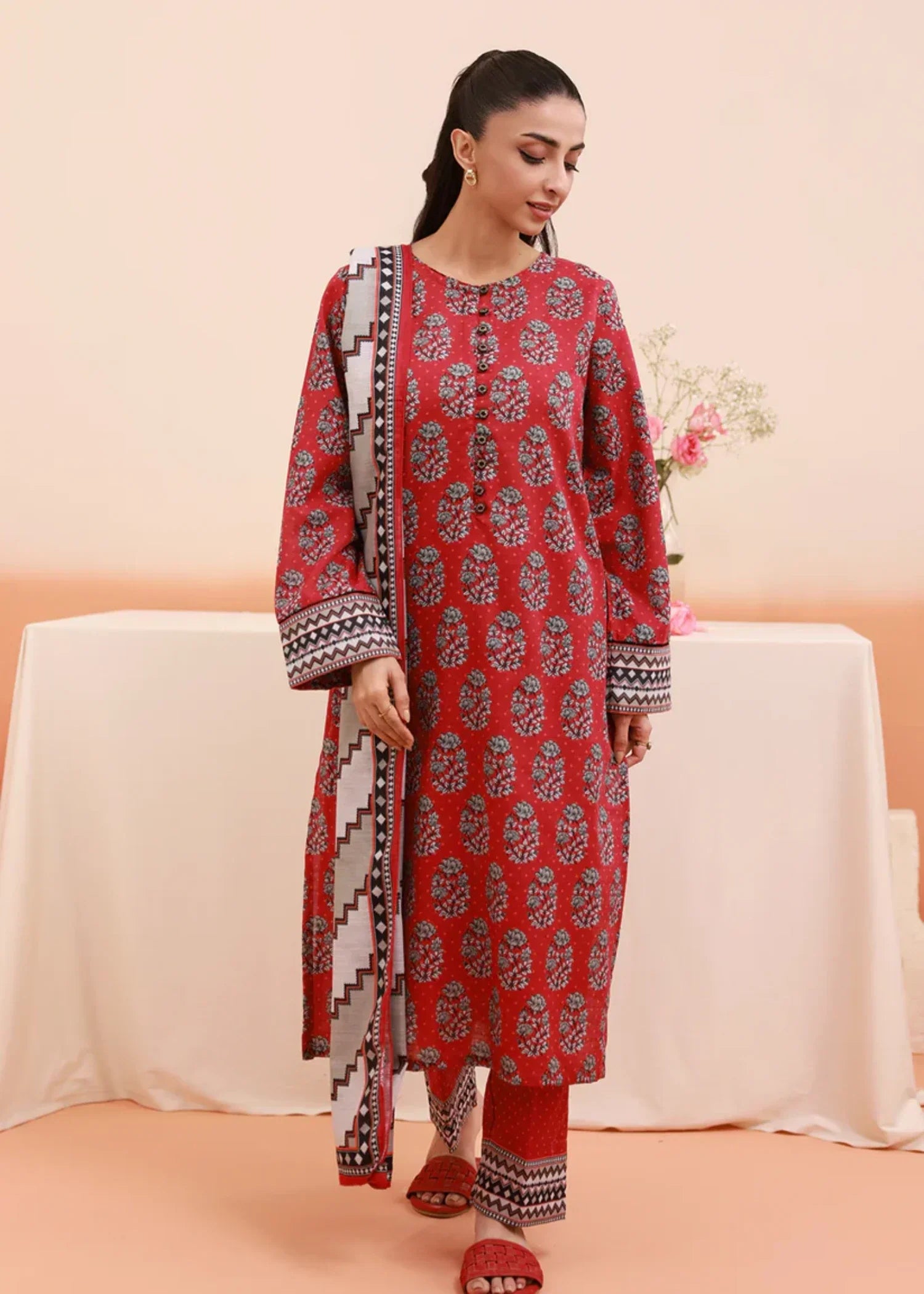 Zellbury WPW2433117 Red Women 3pcs