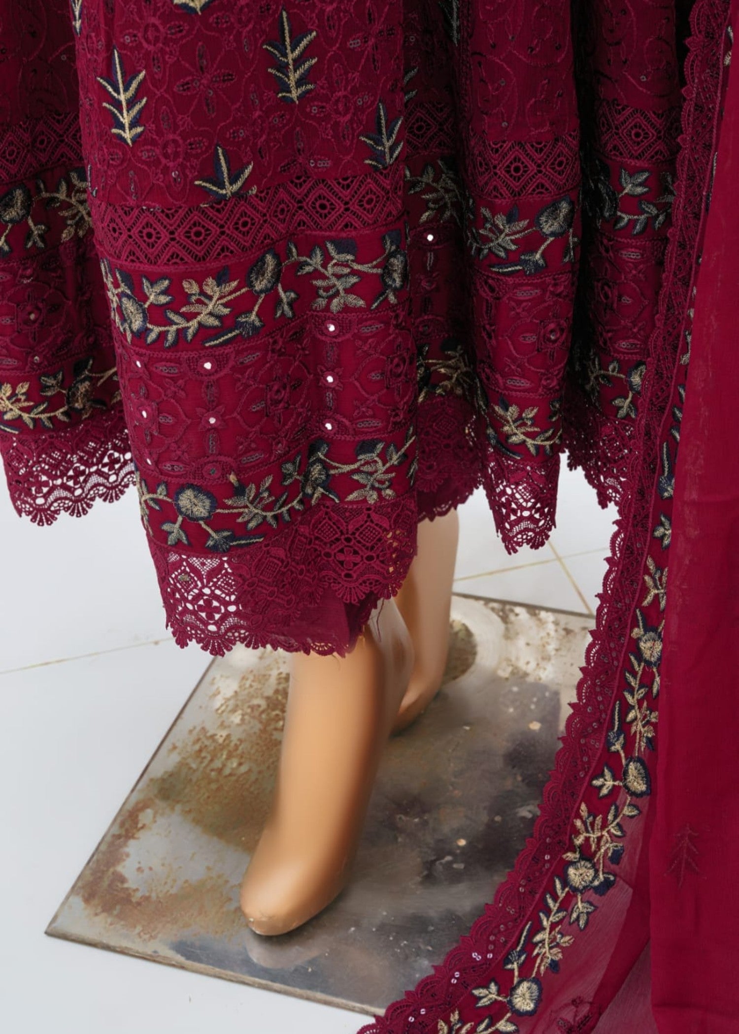 Ahmed Creations AYZEL RED Women 3pcs