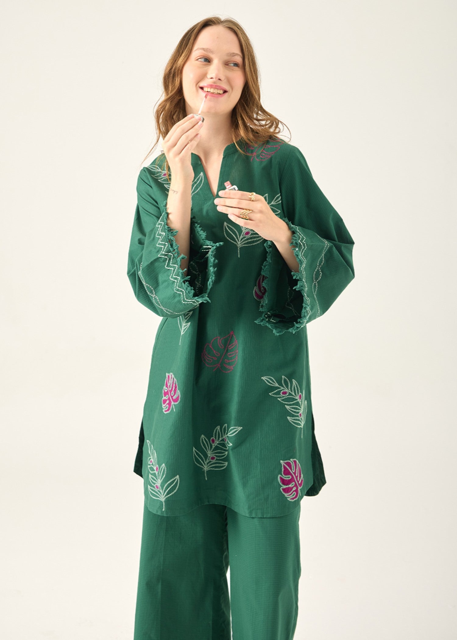 Kiara Evara – Embroidered Co ords Set Women 2pcs