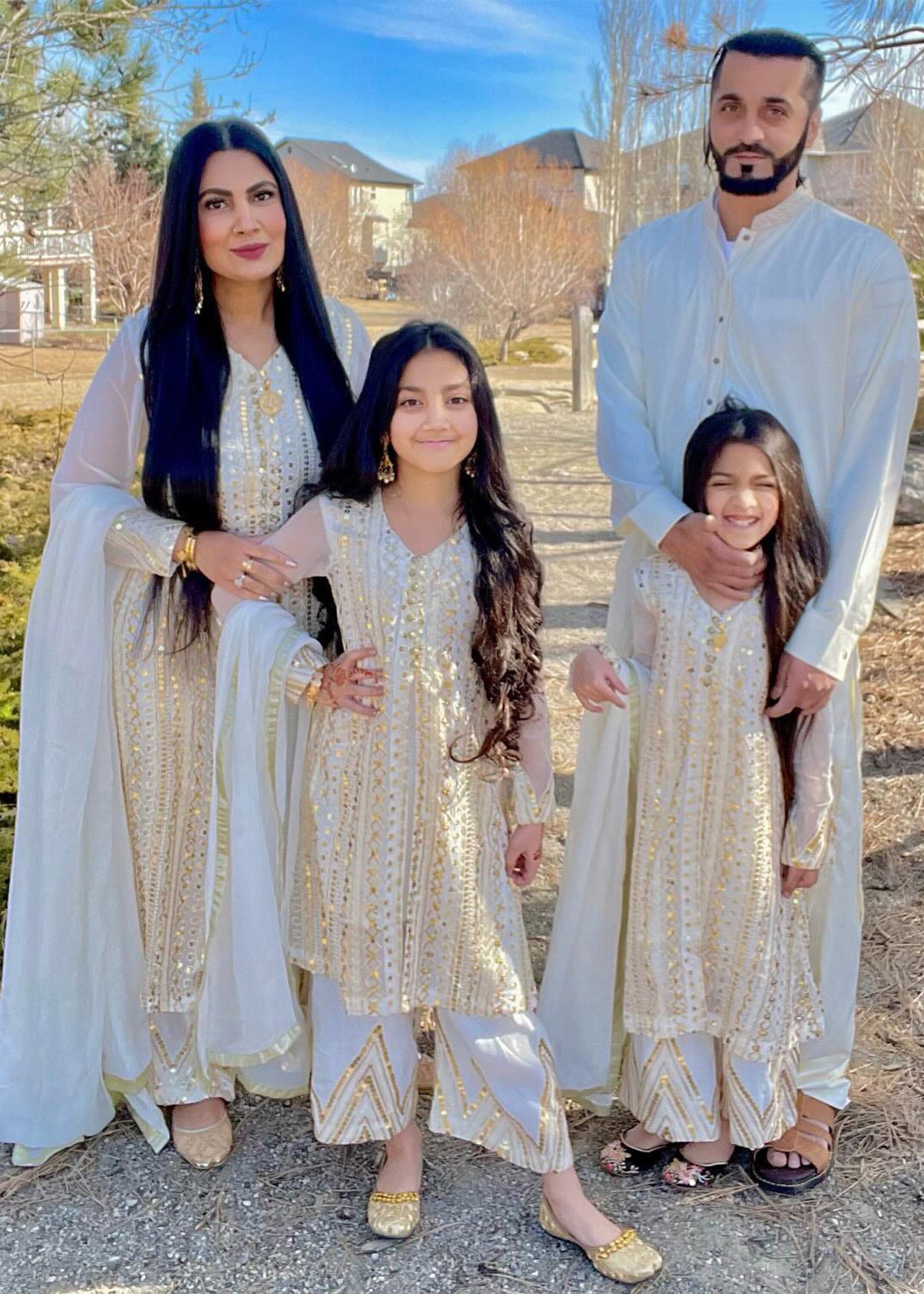 Rang-e-Haya Ufaq/White Women 4pcs