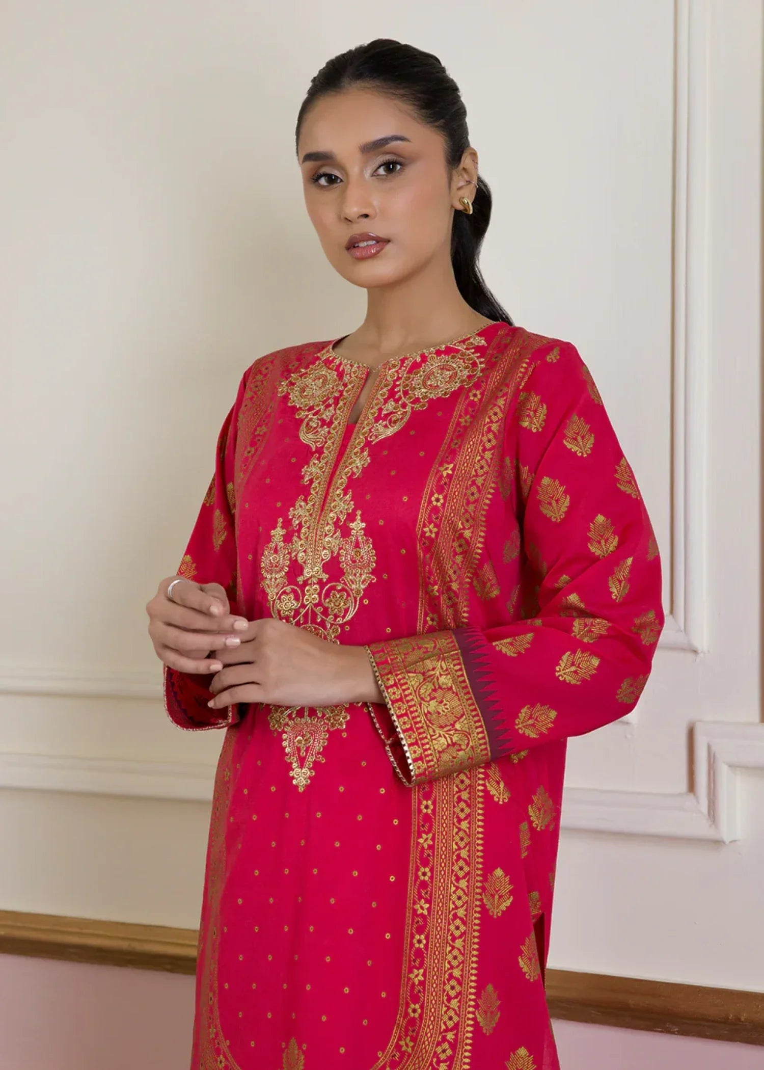 Zellbury WPS2531456 Hot Pink Red Women 2pcs