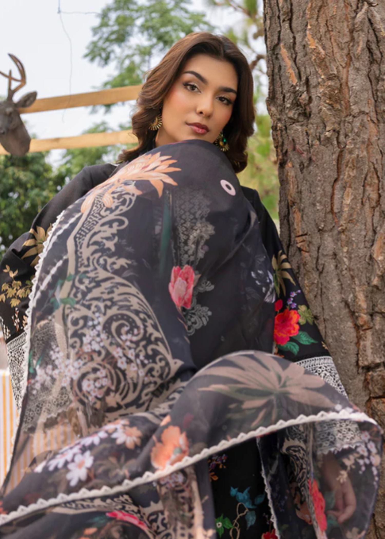 Meeral Luxe Black Zestel Women 3pcs