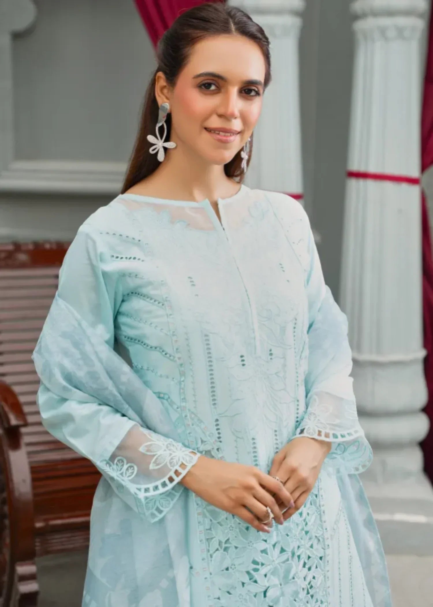 Designer Rack luxury sky blue Women 3pcs