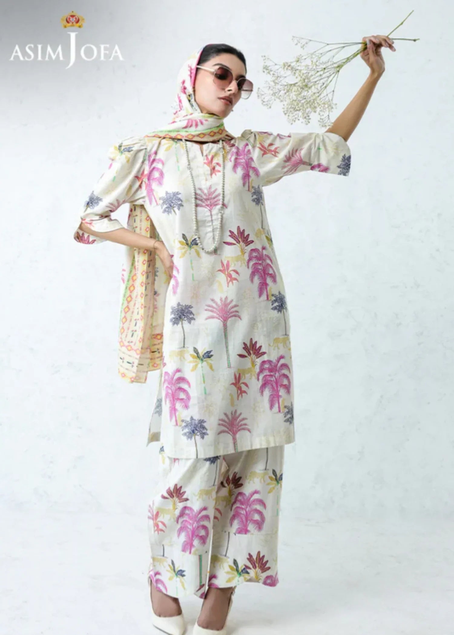 Asim Jofa AJPB 210 PRINTED CAMBRIC STITCHED Women 3pcs