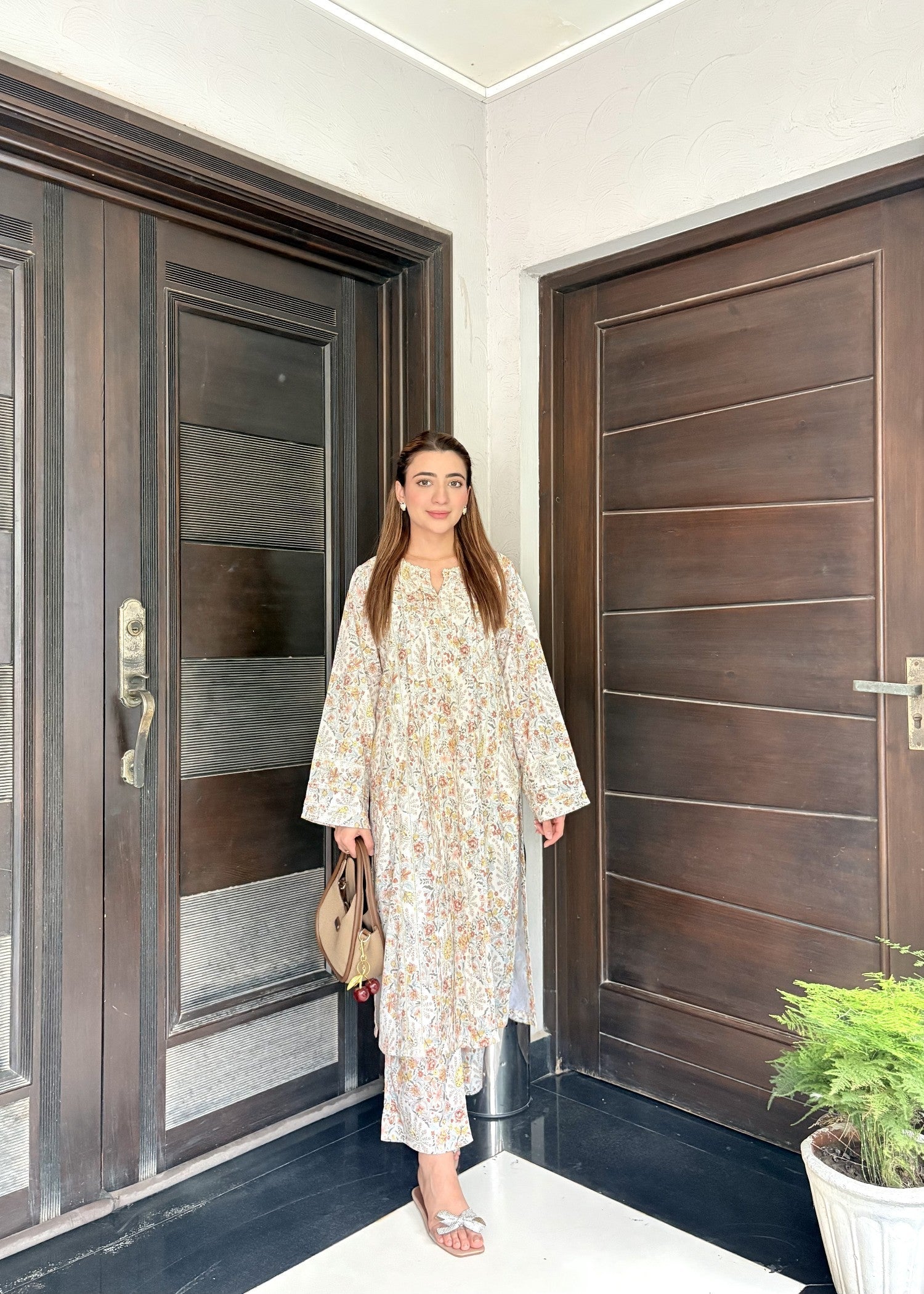 Zenyre Floral Mosaic Printed Set Women 2pcs