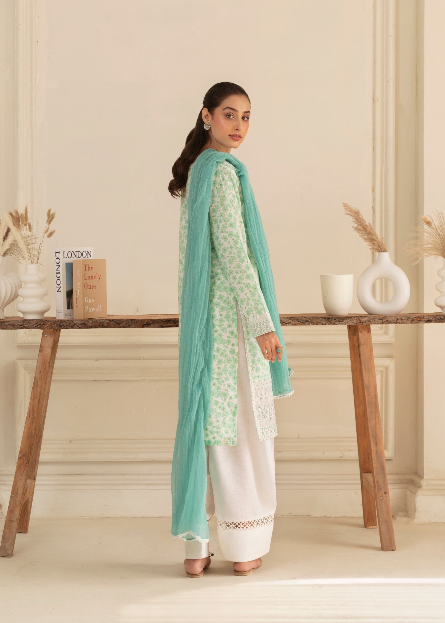 Pehnawa Basics AQUA WHITE Women 3pcs