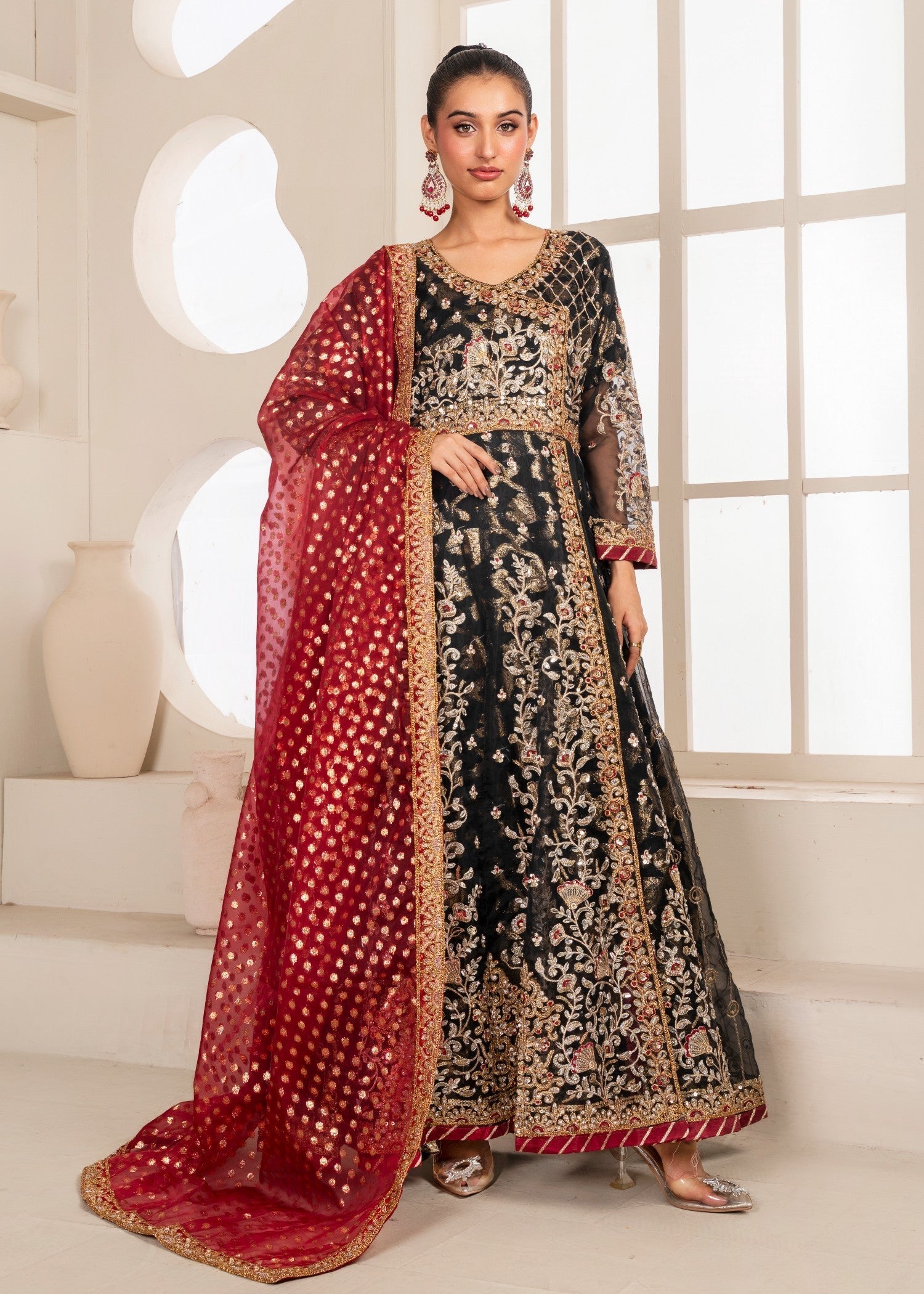 Al Burhan Apparel MEHRAAB BLACK Women 3pcs