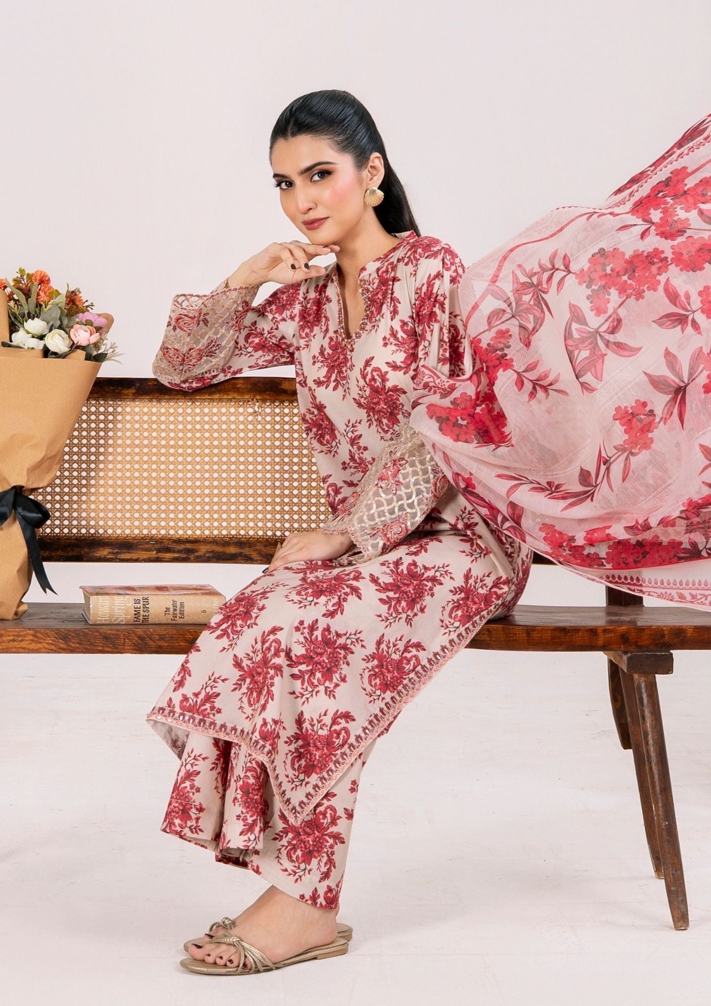 Alfatah Pret Printed Lawn with Embroidery RANAAI S25 0004 Women 3pcs