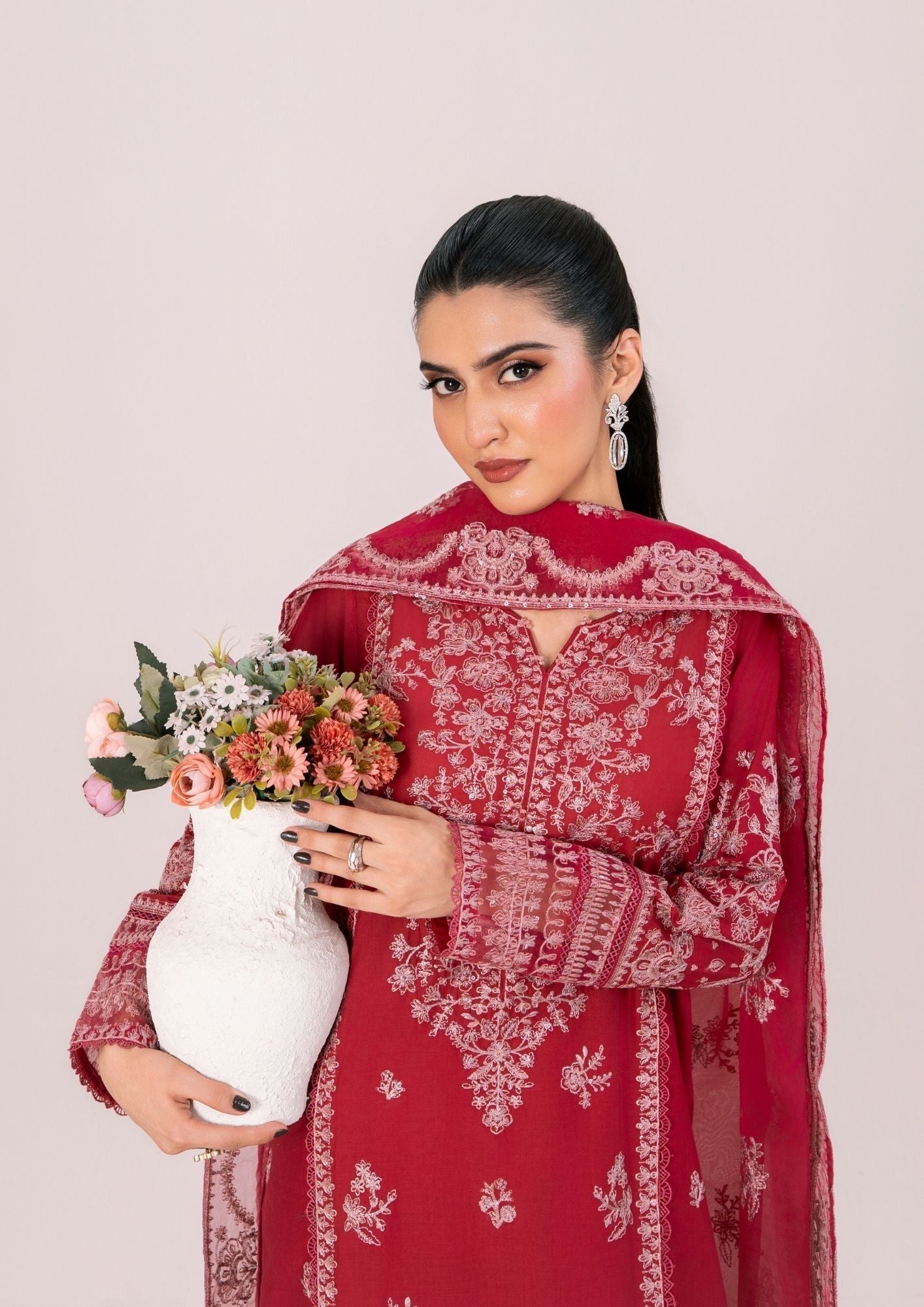 Alfatah Pret Embroidered Lawn ZAUQ S25 0002 Women 3pcs
