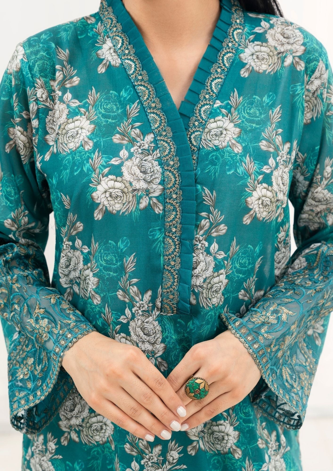 Alfatah Pret Printed Lawn with Embroidery GULZAAR S25 0006 Women 2pcs