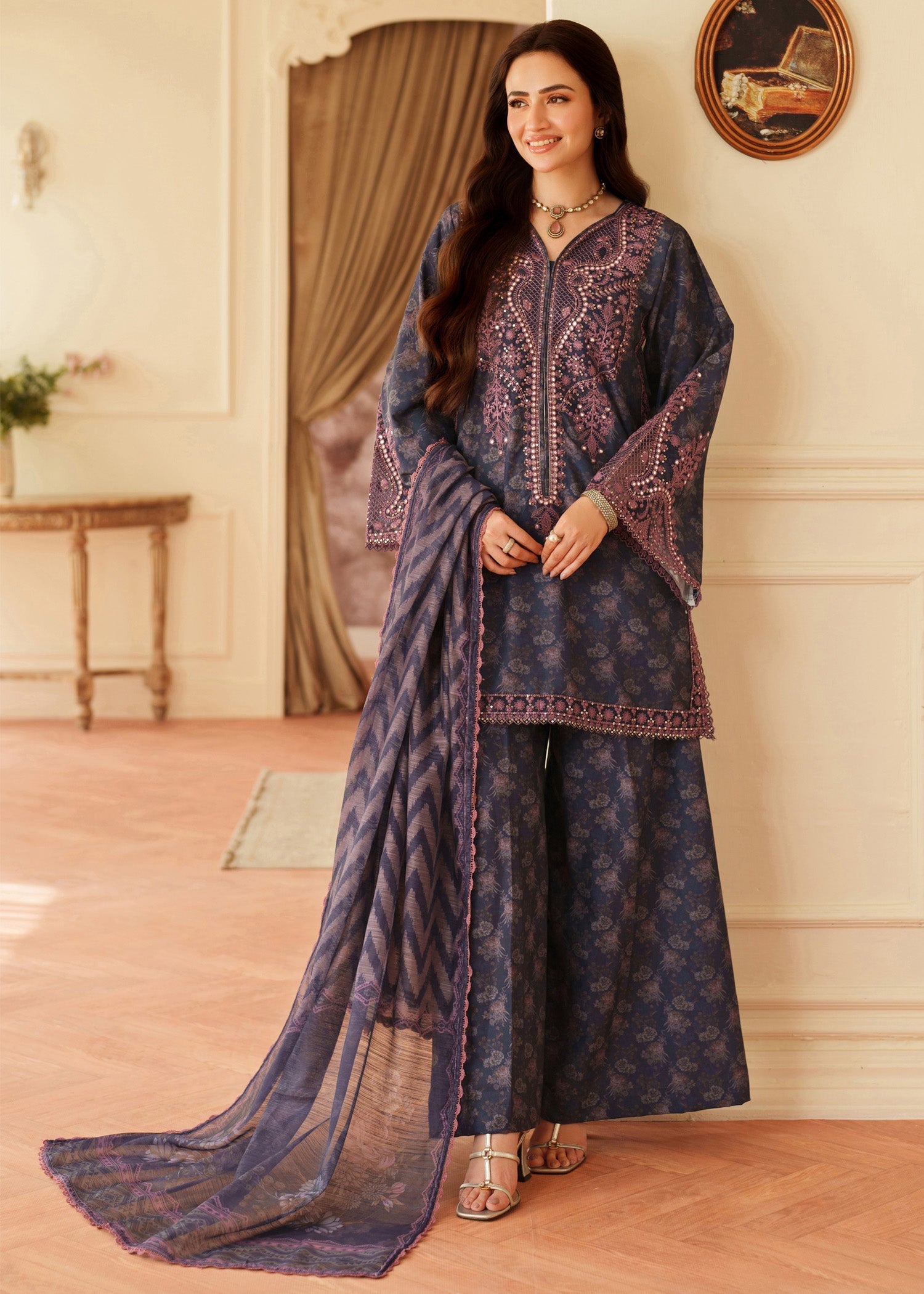 Mohagni BLS 55 STITCHED I UNSTITCHED Women 3pcs