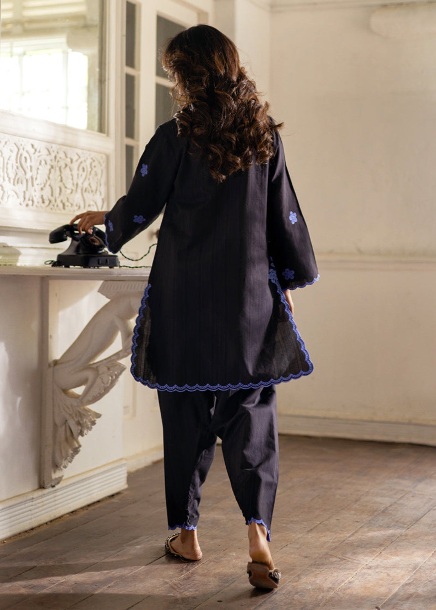 Saifron Lime Black Women 2pcs