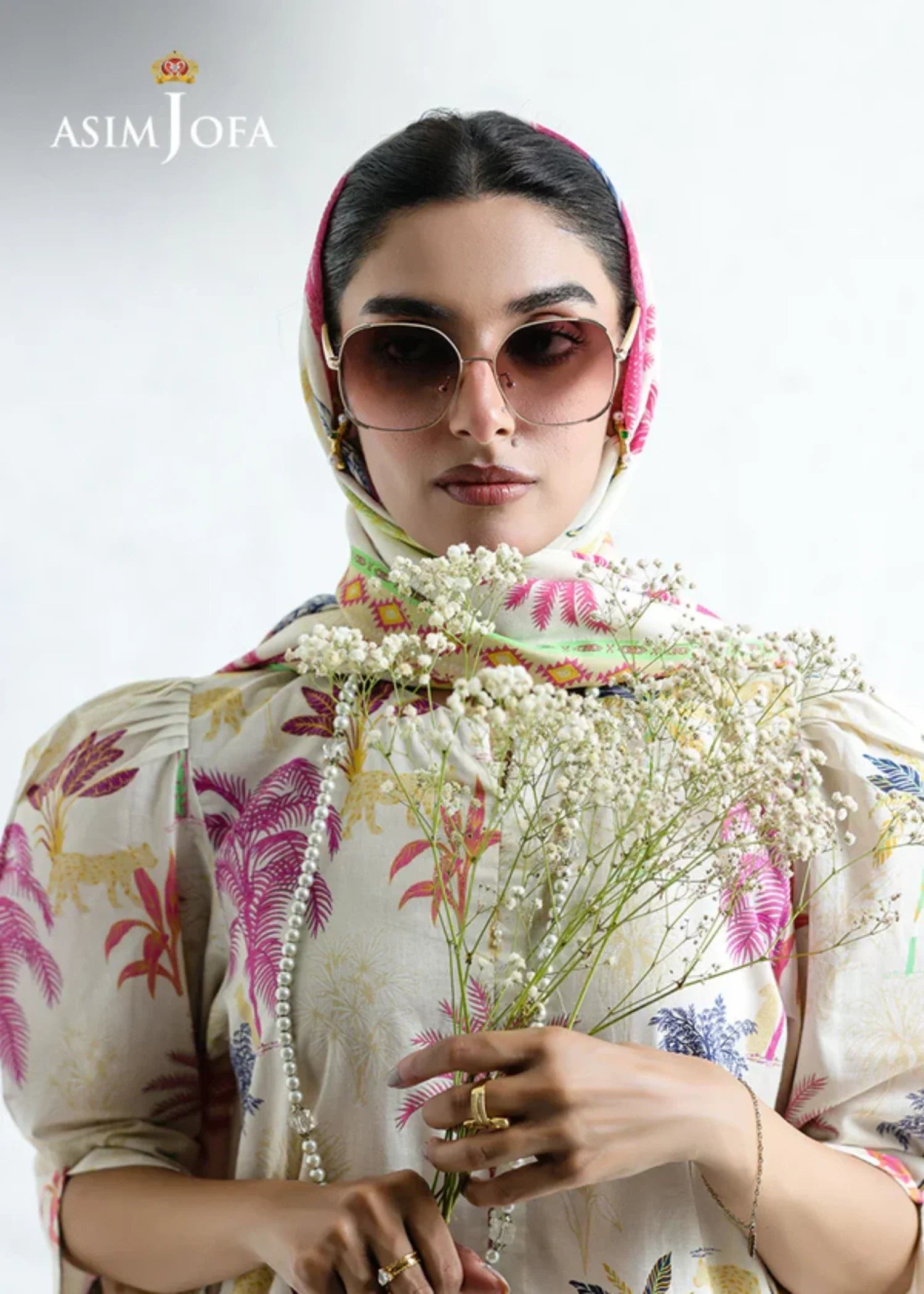 Asim Jofa AJPB 210 PRINTED CAMBRIC STITCHED Women 3pcs