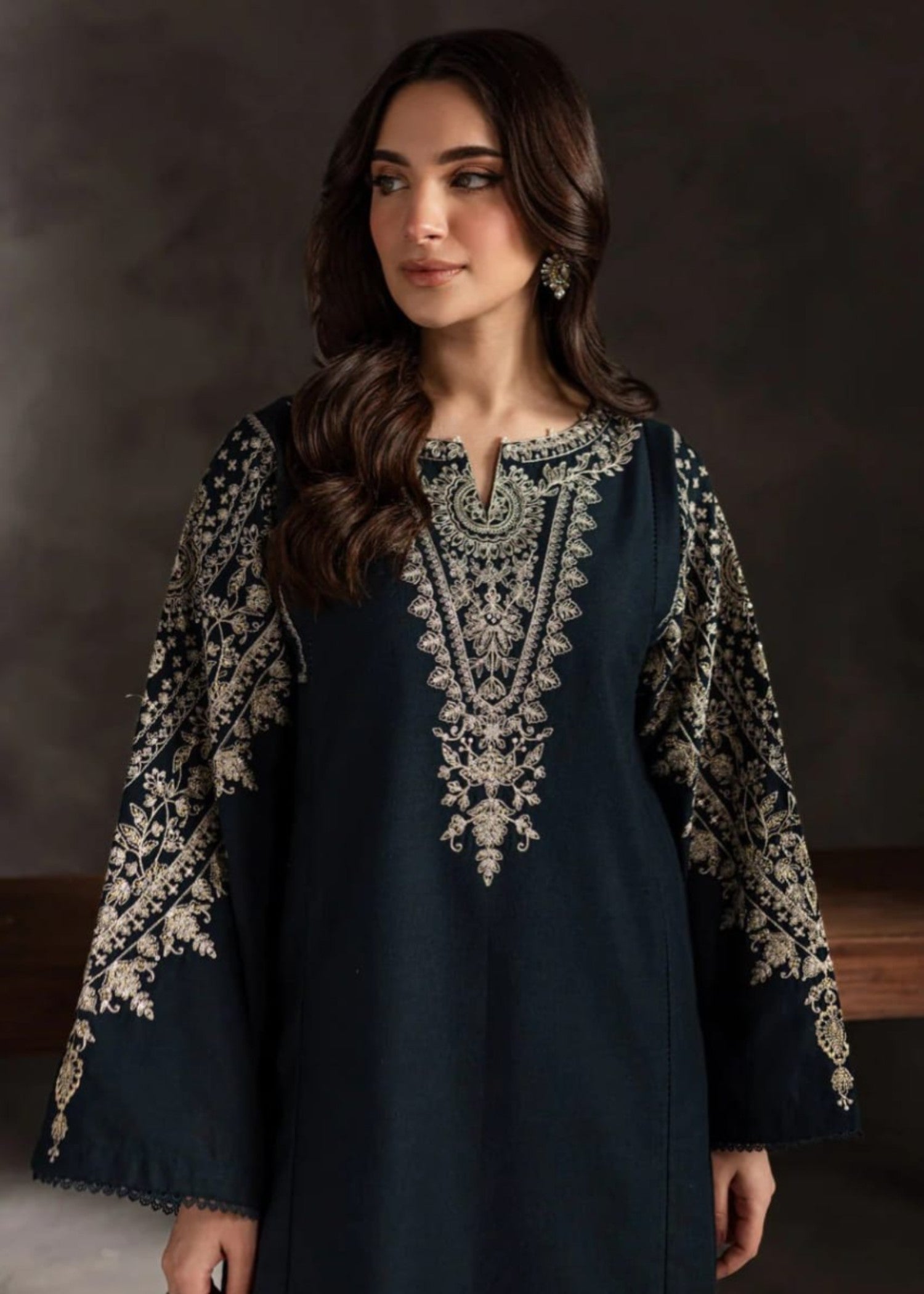 Zeenat & Zoha Navy Blend Women 2pcs